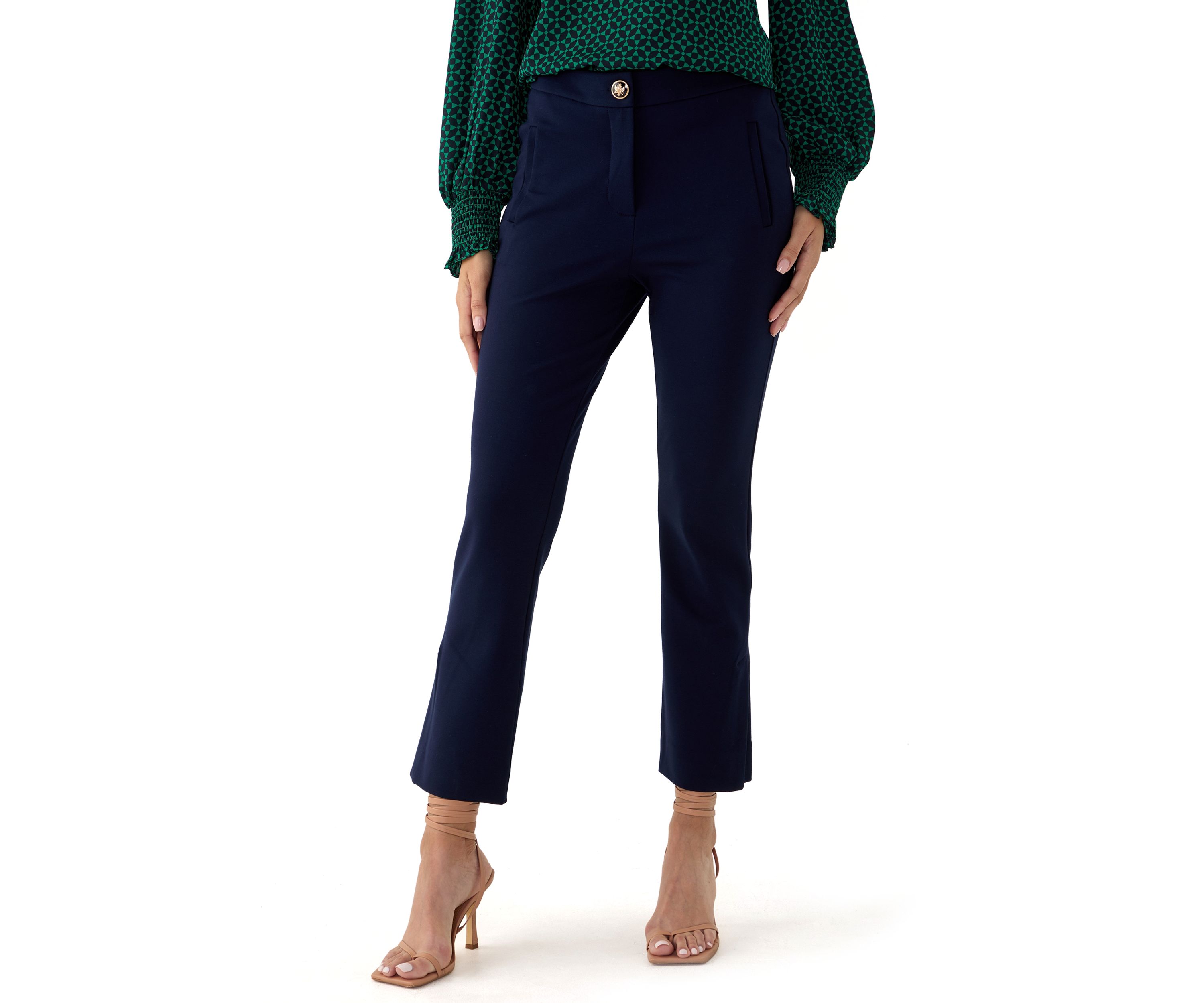 Womens Slim Ponte Pants