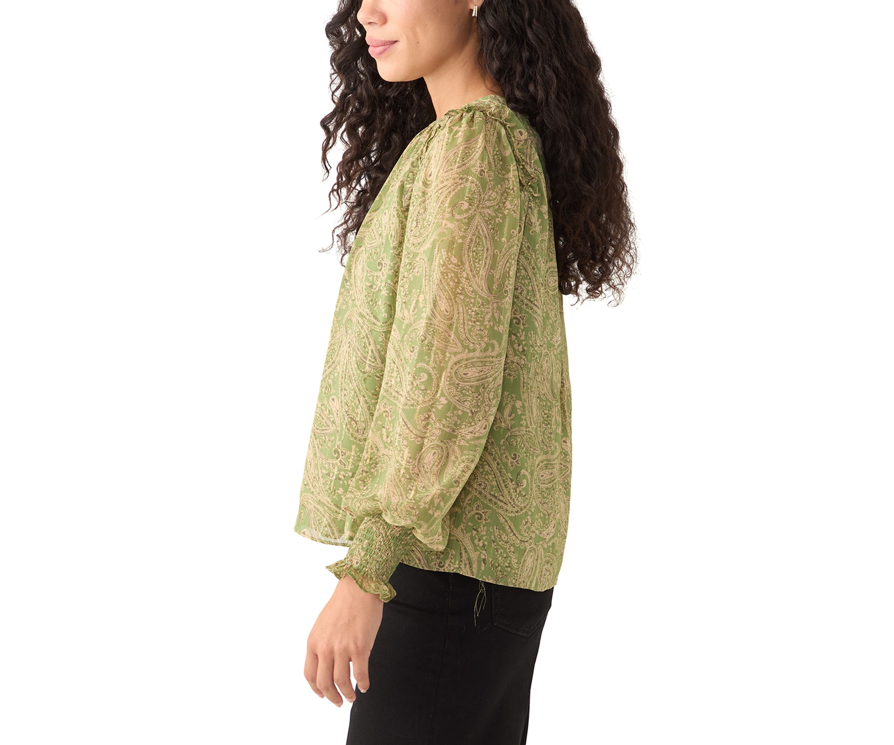 Petite Gathered Neck Blouse
