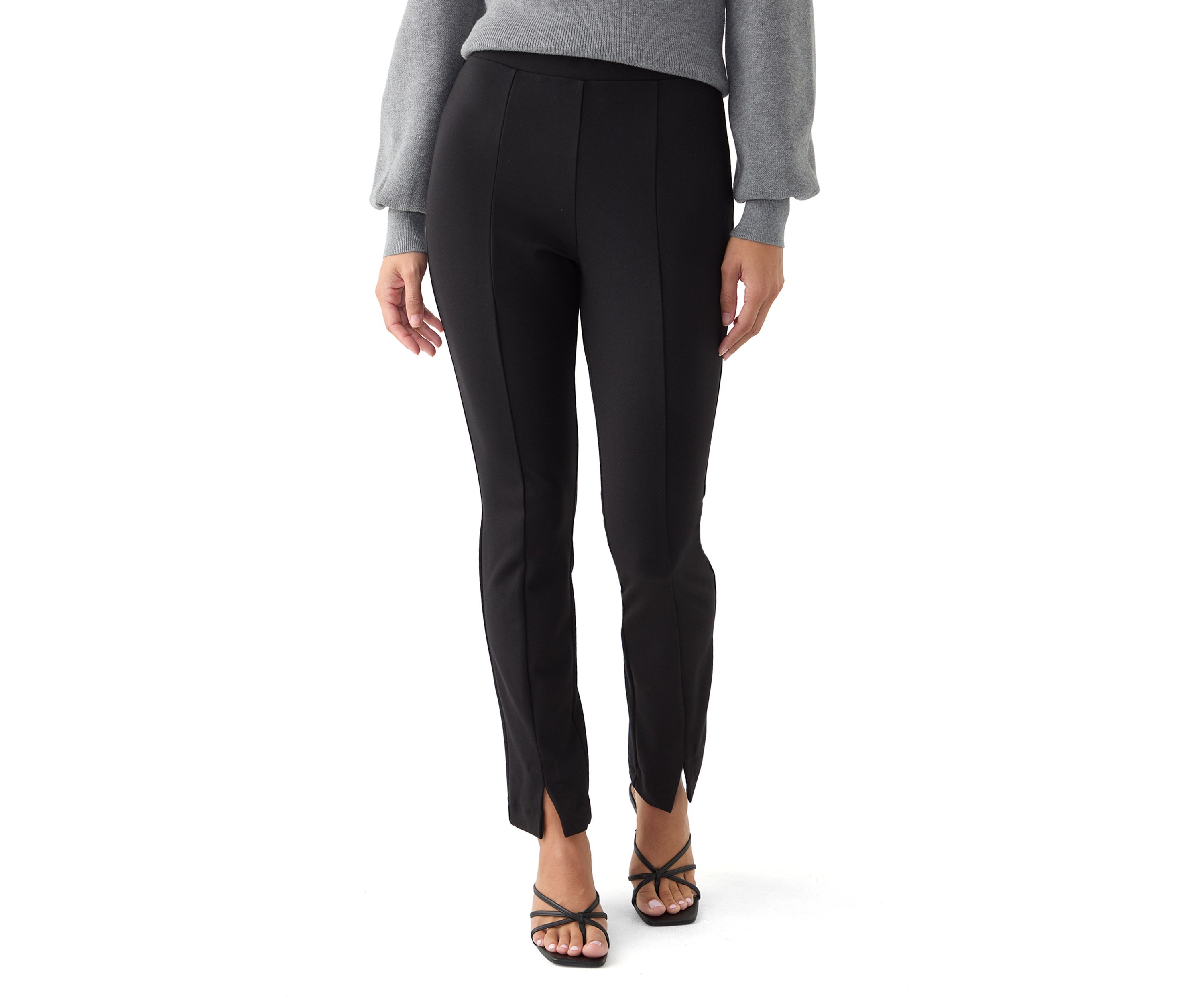 Petite Front Slit Pants