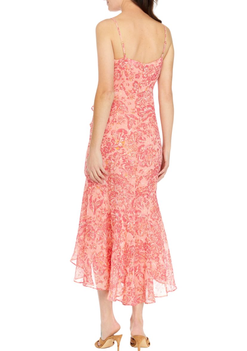 Petite Sleeveless Maxi Dress with Tie Waist
