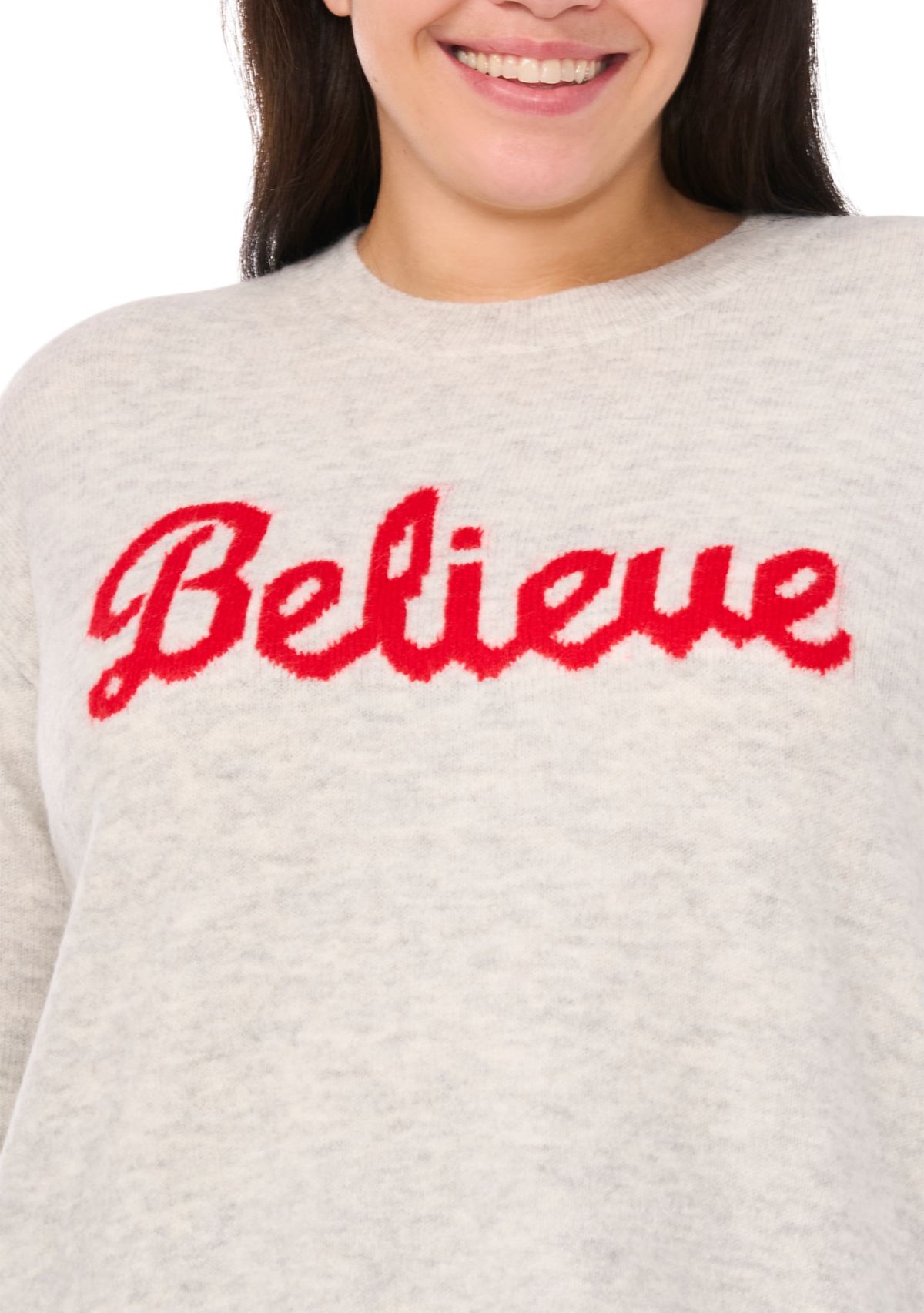 Plus Size Believe Sweater