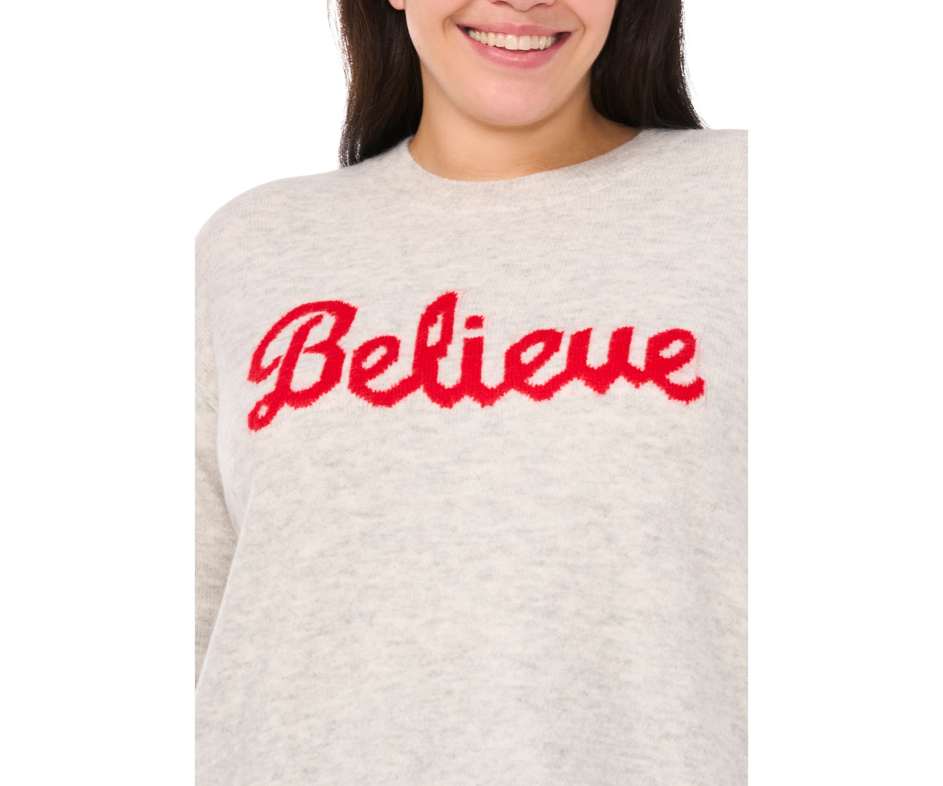 Plus Size Believe Sweater