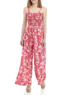 Kaari Blue™ Smocked Wide Leg Jumpsuit | belk