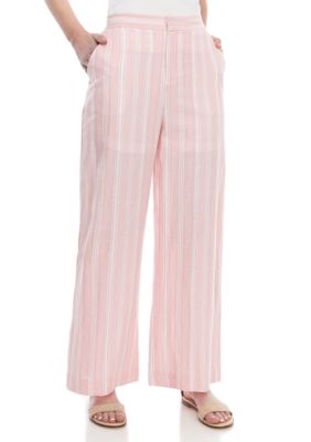 nine west gingham pants with self tie bel