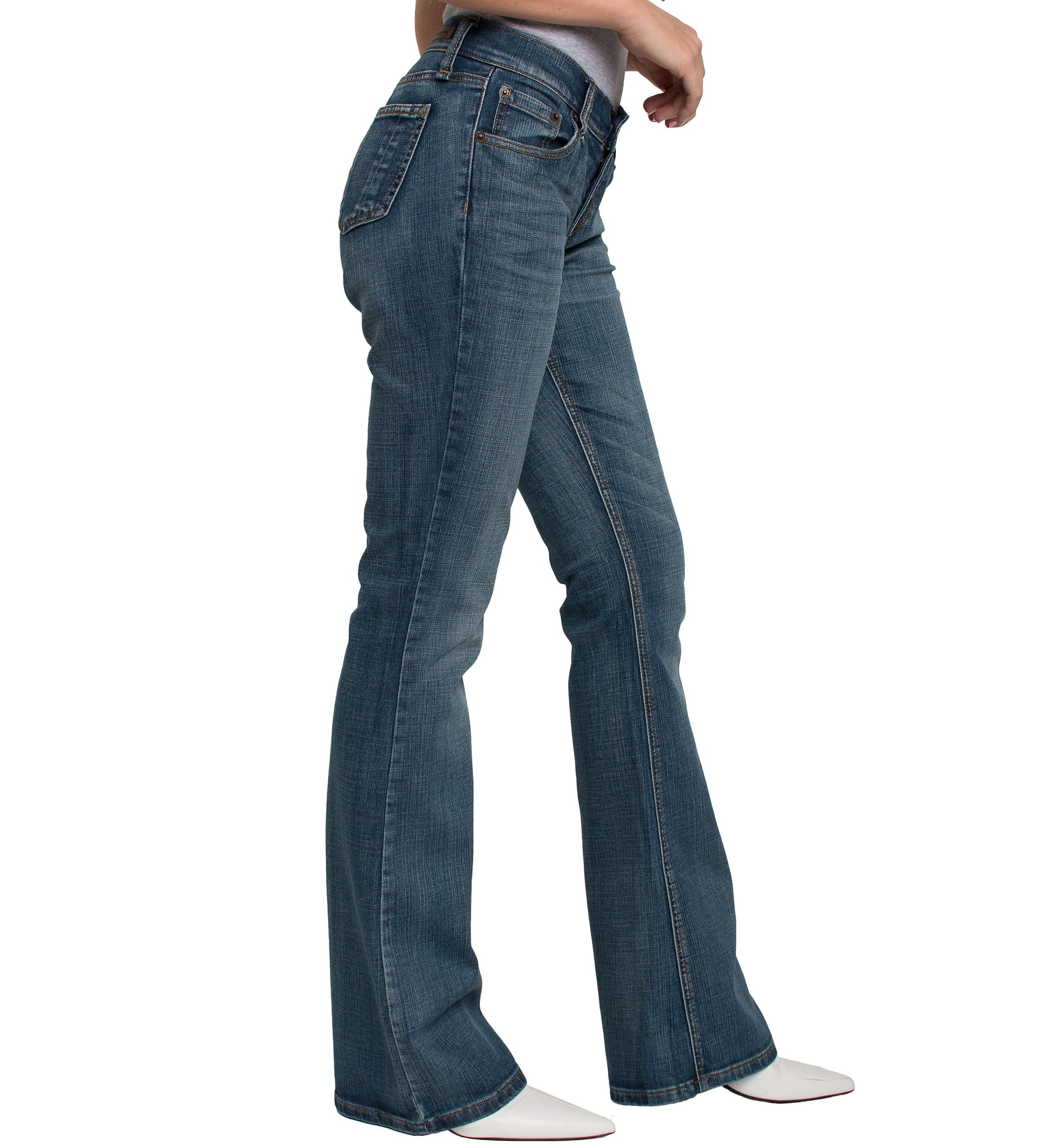 Dark Whisker Flare Bootcut Jeans