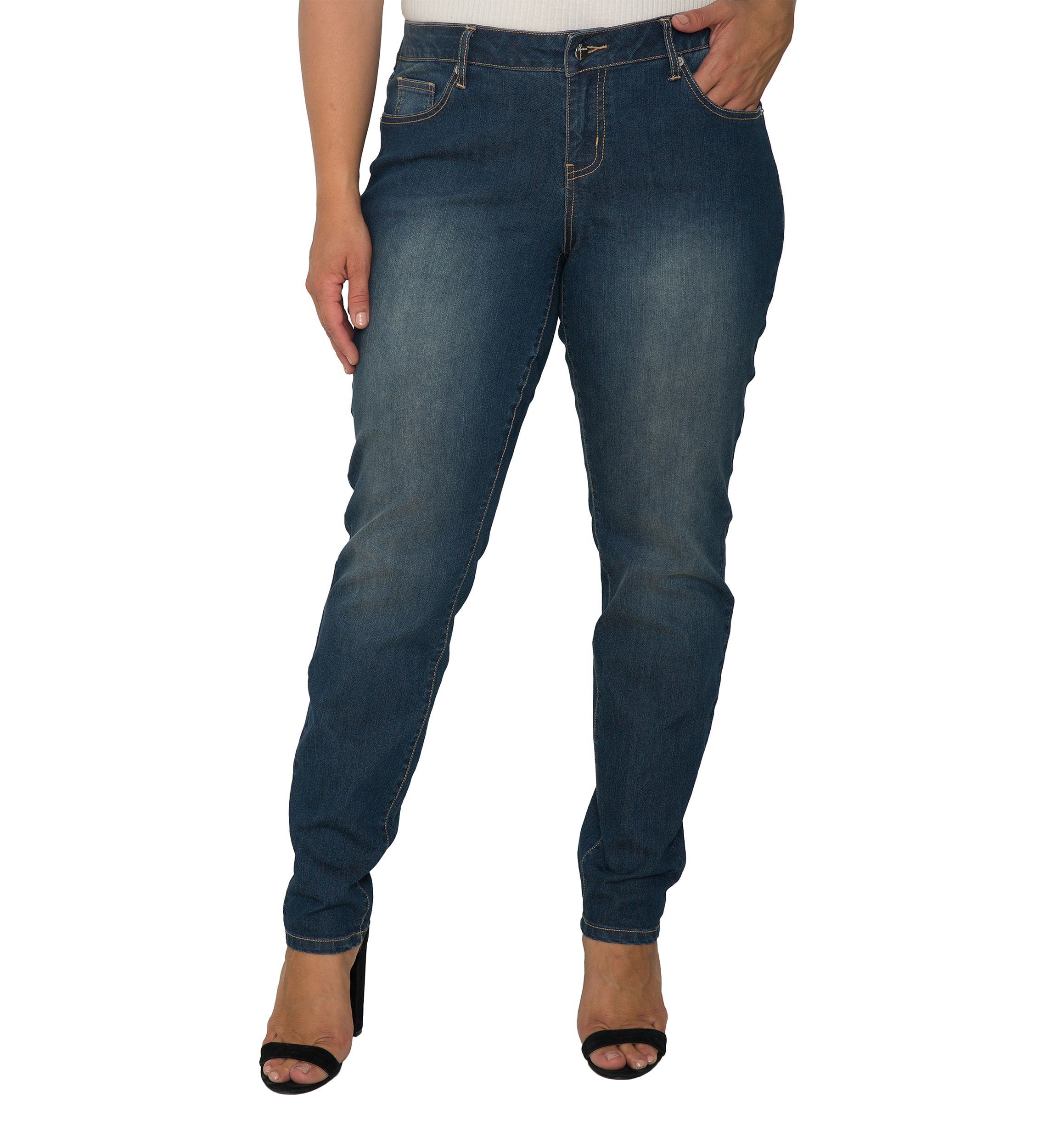 Plus Size Dark Wash Skinny Jeans