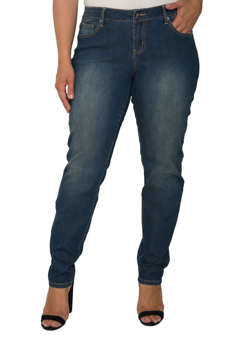 Plus Size Dark Wash Skinny Jeans