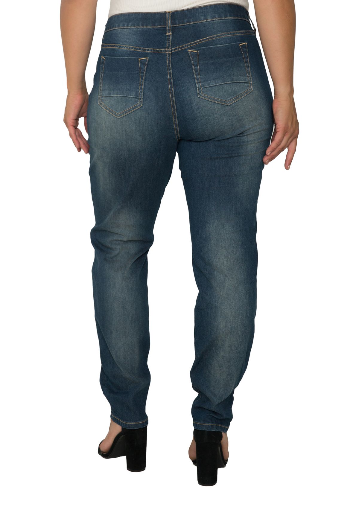 Plus Size Dark Wash Skinny Jeans