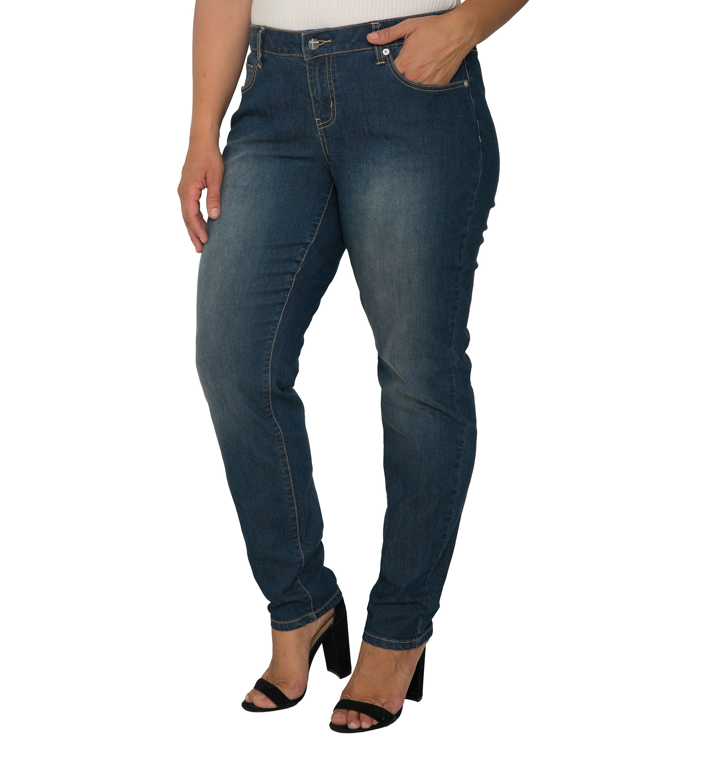 Plus Size Dark Wash Skinny Jeans