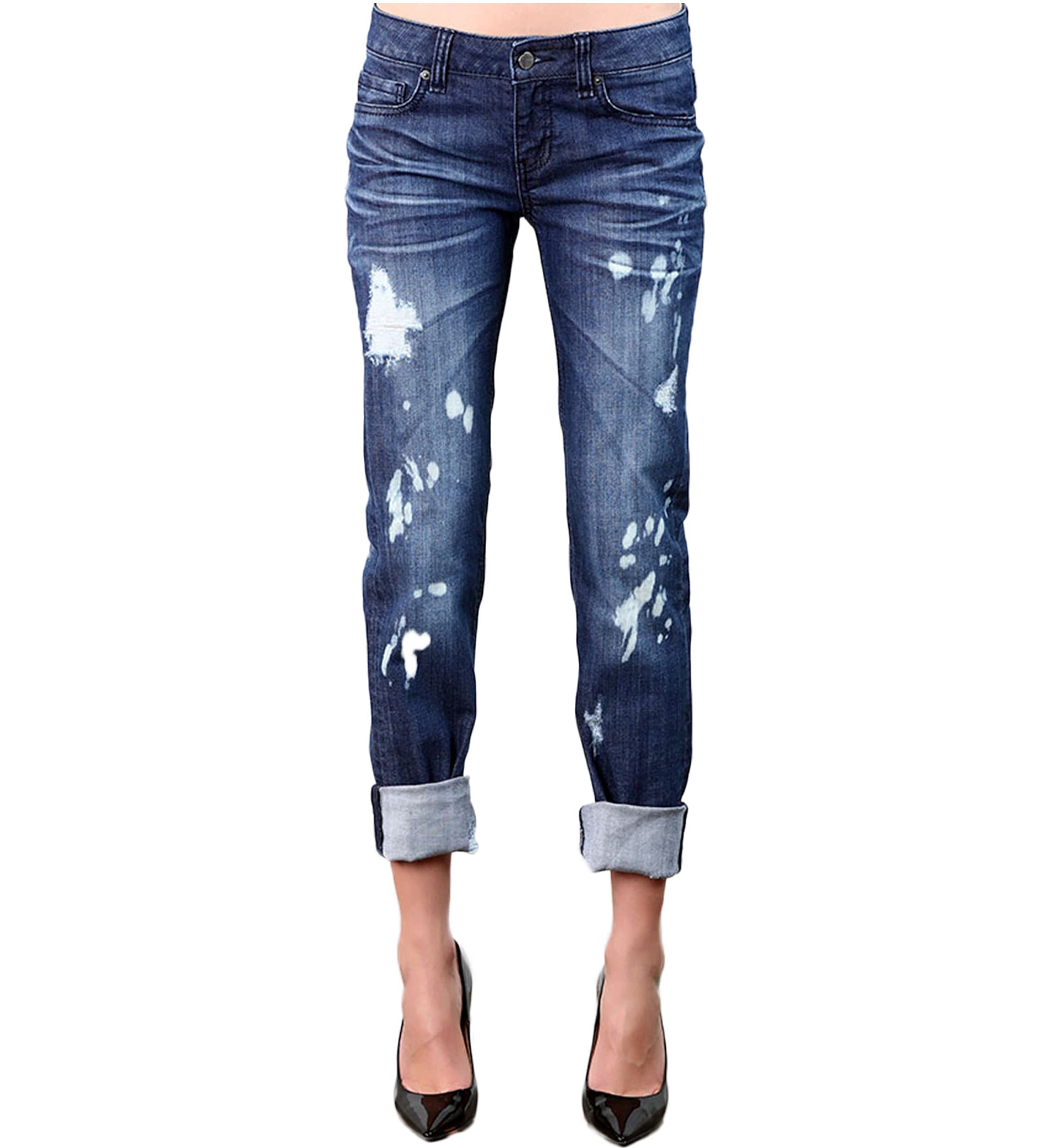 Distressed Boyfriend Jeans