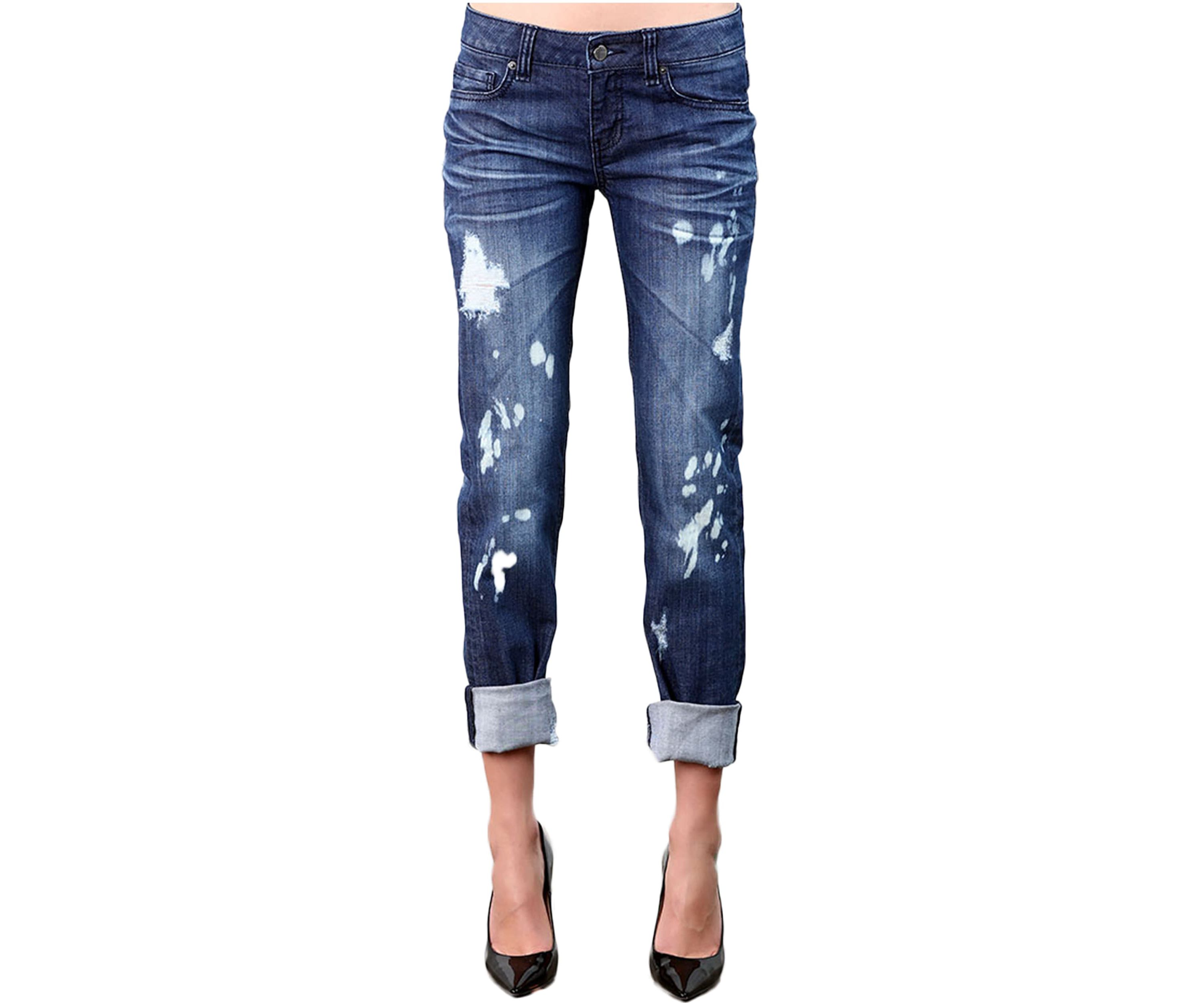 Distressed Boyfriend Jeans