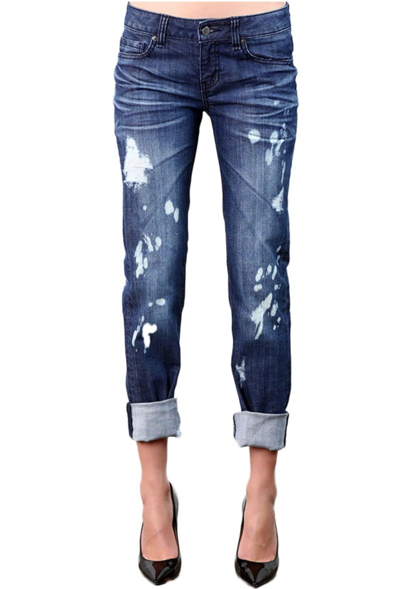 Distressed Boyfriend Jeans