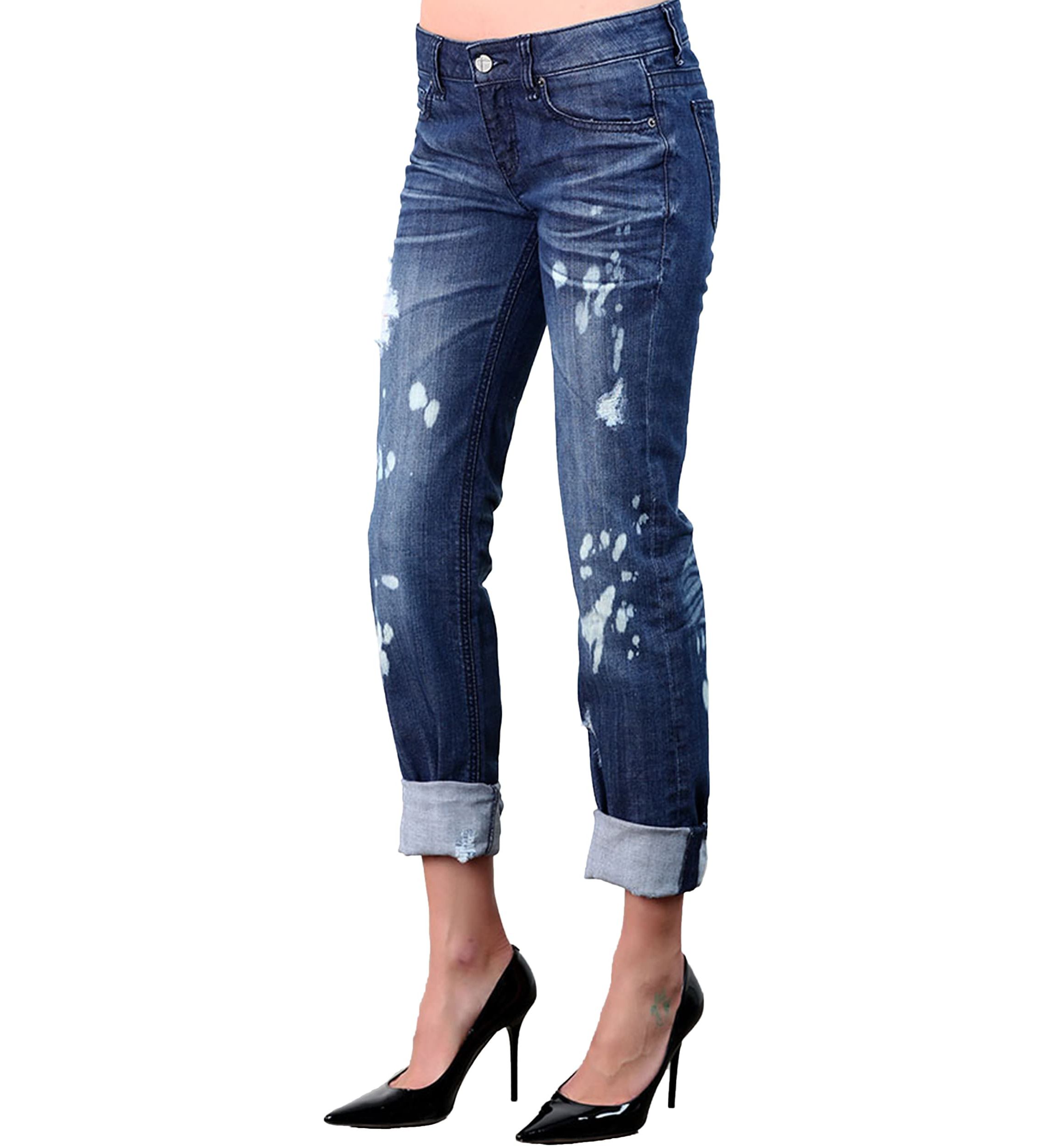 Distressed Boyfriend Jeans