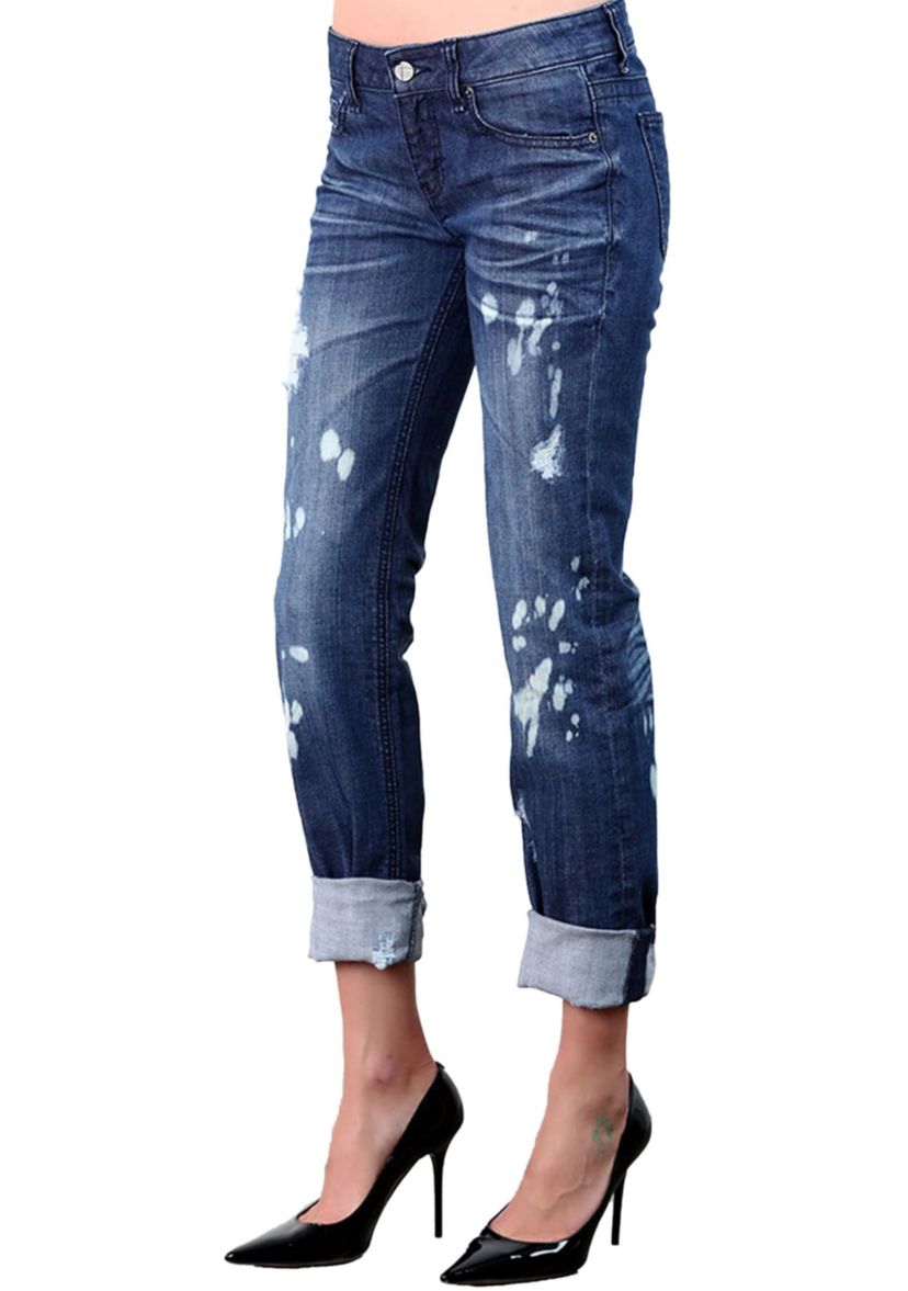 Distressed Boyfriend Jeans