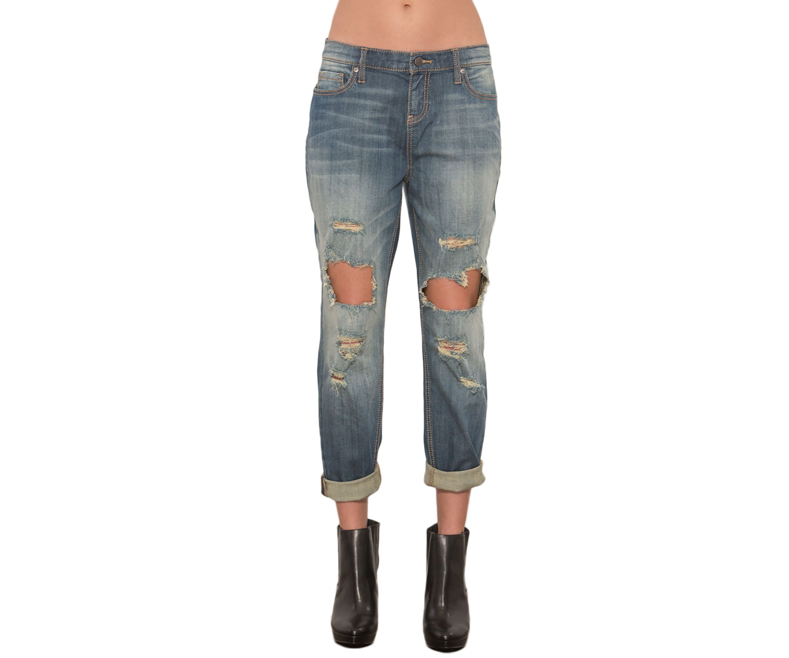 Distressed Boyfriend Jeans