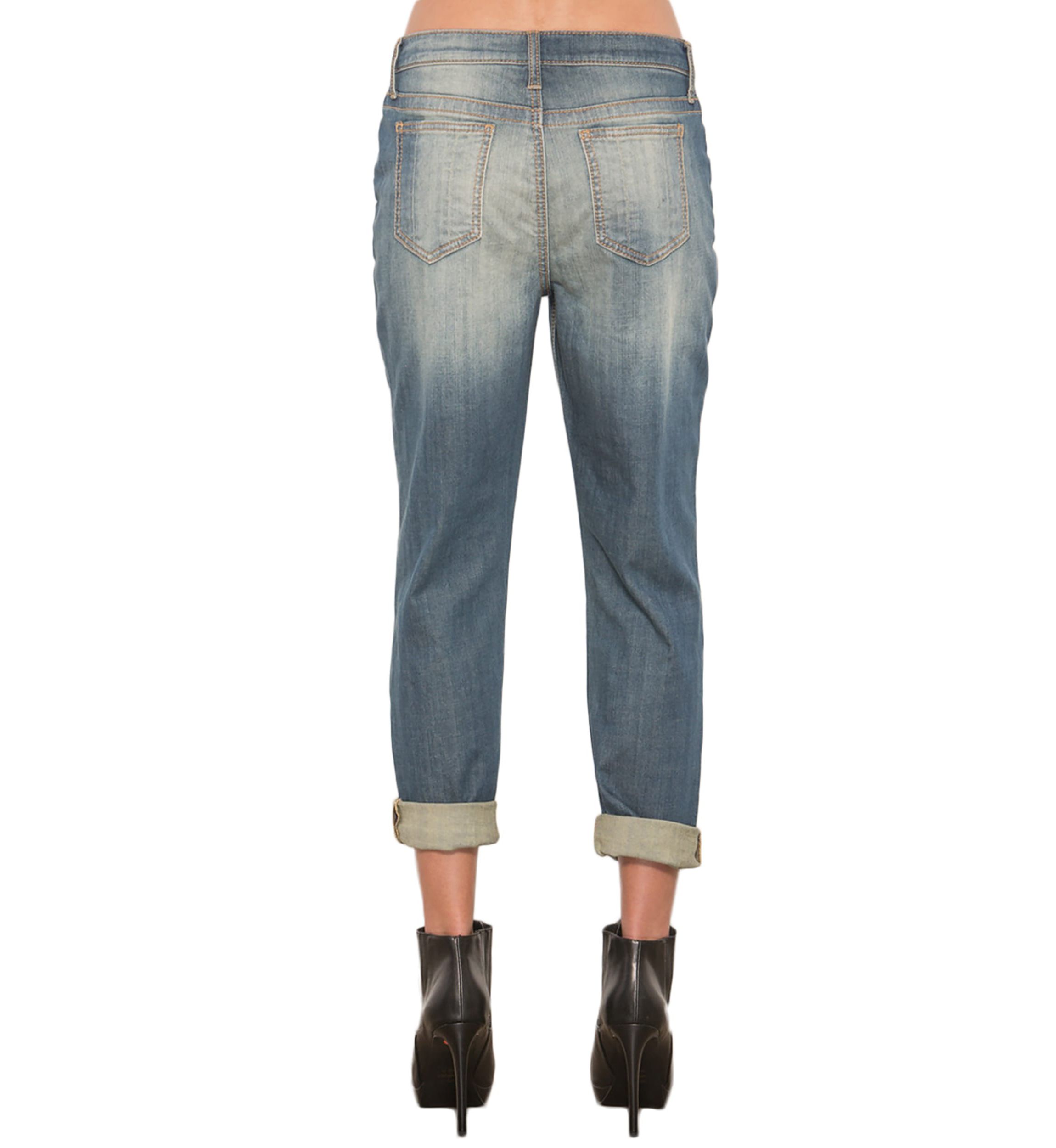 Distressed Boyfriend Jeans