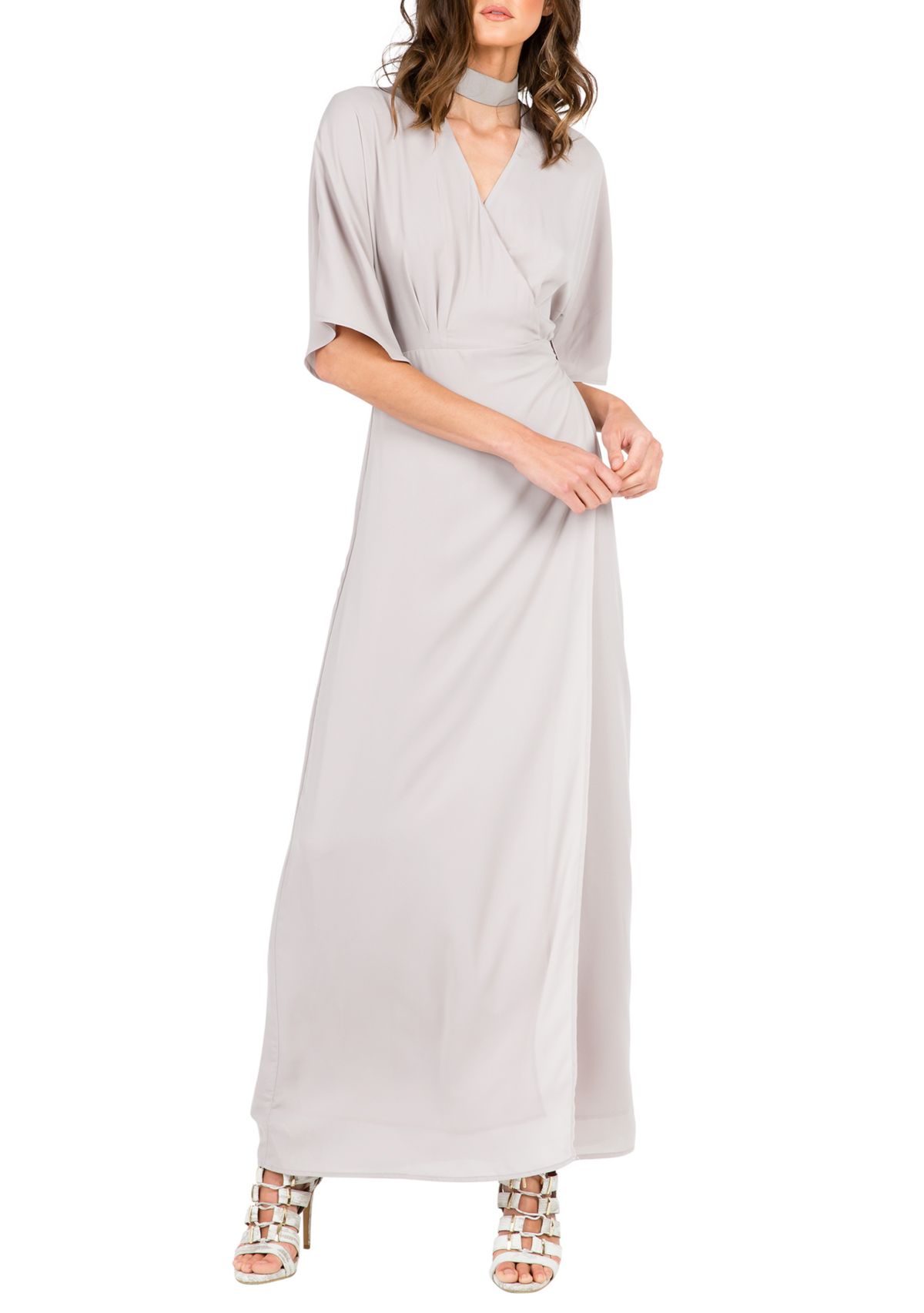 Womens Olivia Kimono Sleeve Maxi Dress