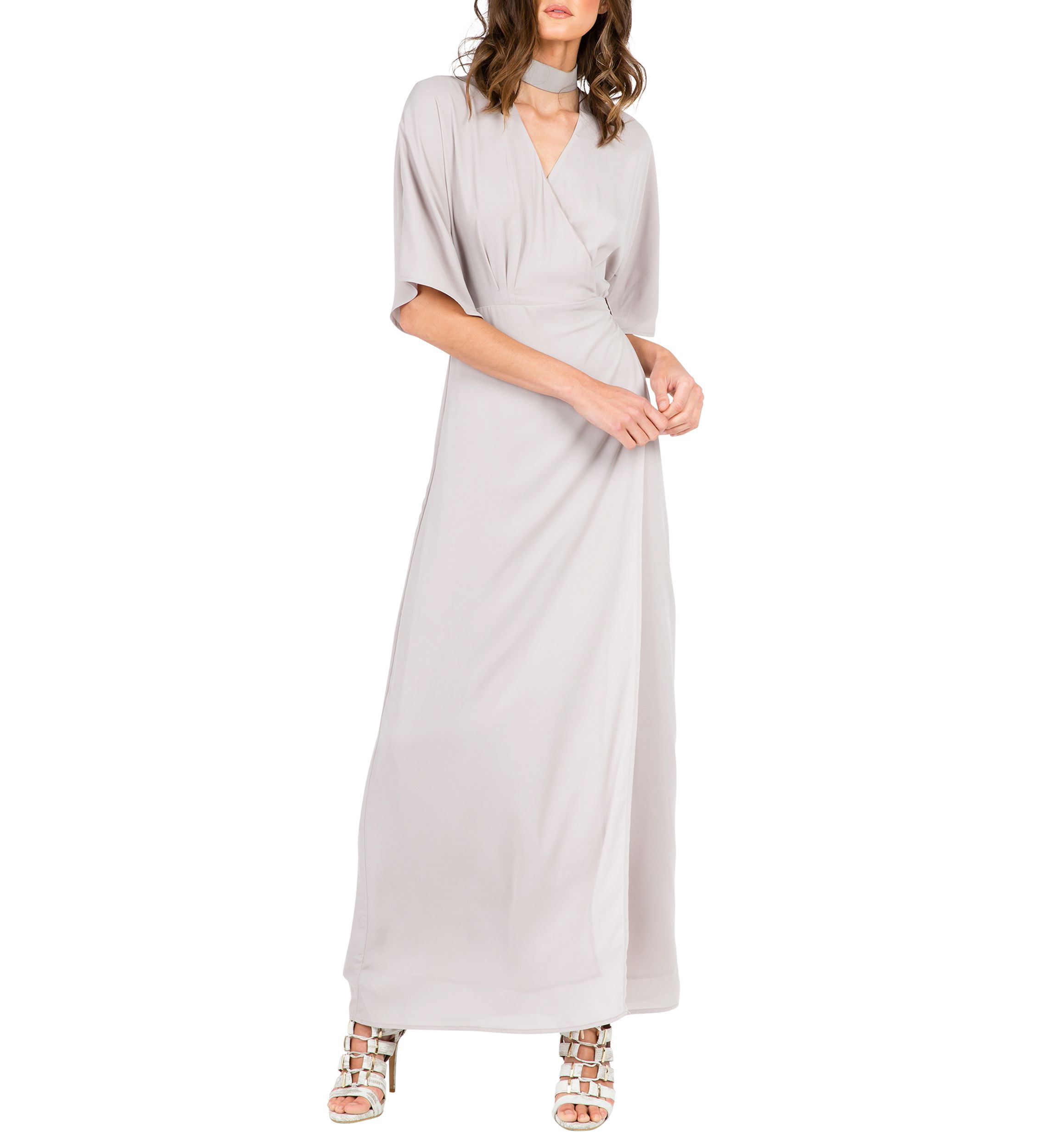 Womens Olivia Kimono Sleeve Maxi Dress