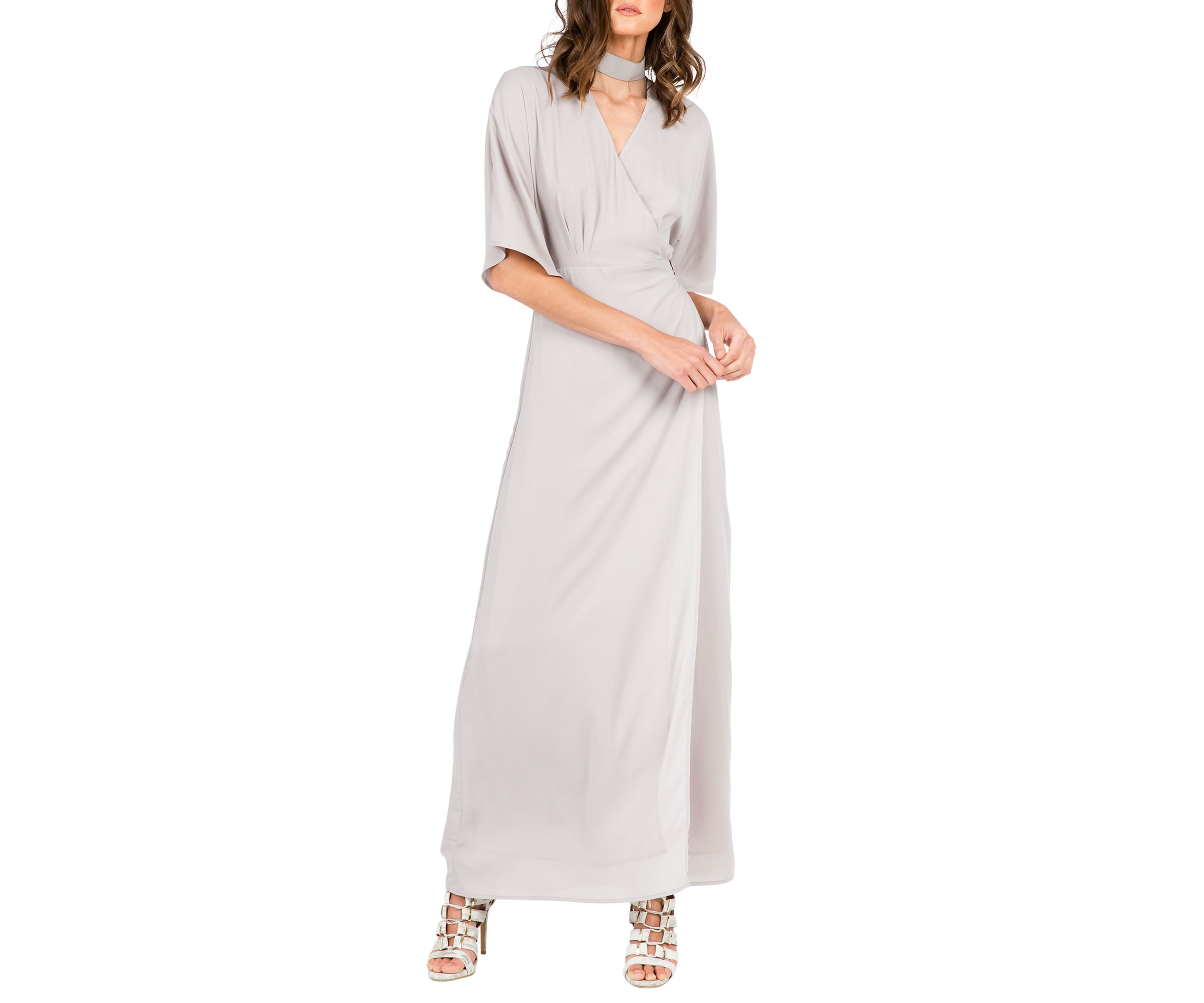 Womens Olivia Kimono Sleeve Maxi Dress