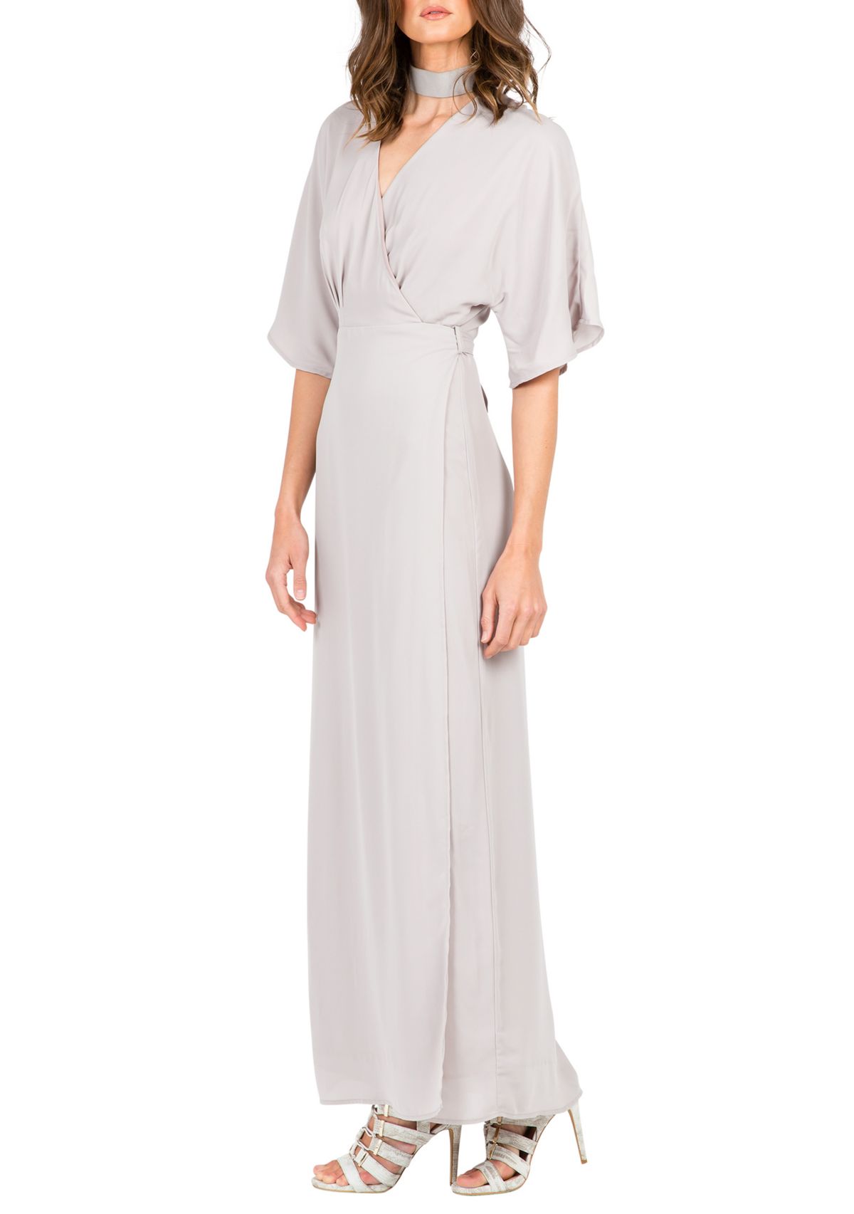 Womens Olivia Kimono Sleeve Maxi Dress