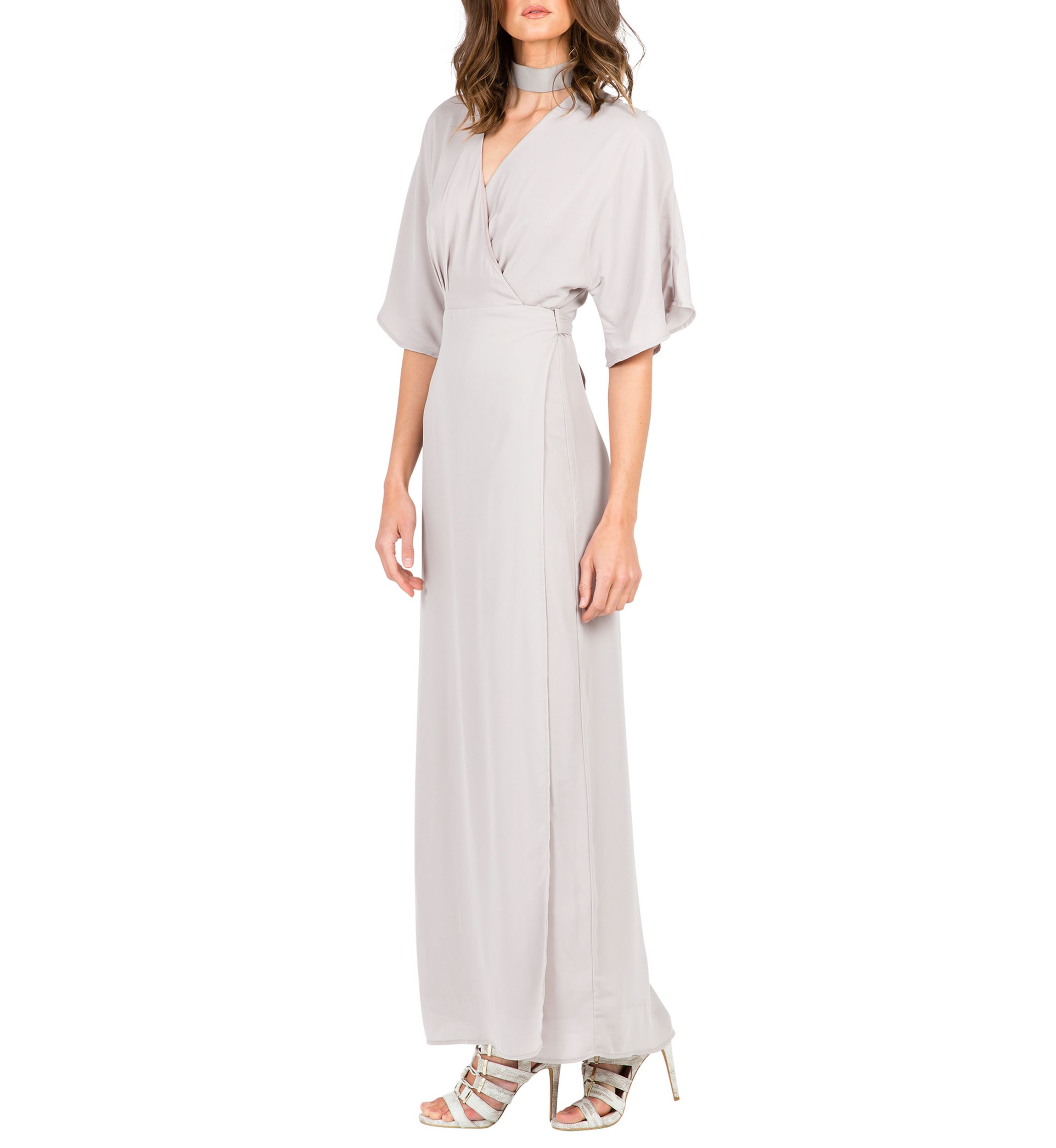Womens Olivia Kimono Sleeve Maxi Dress