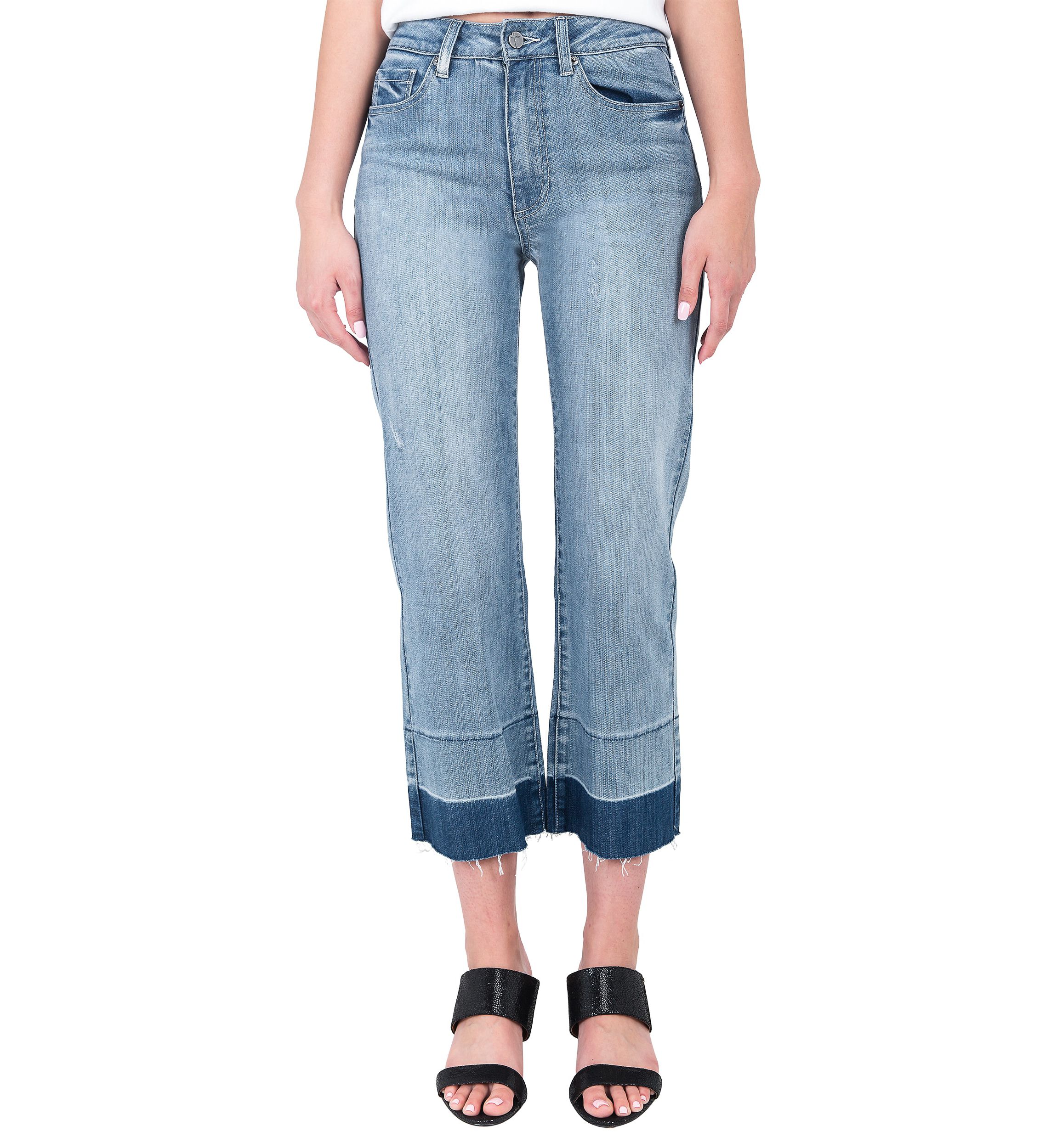 Frayed Cropped Jeans - Undone Raw Hem