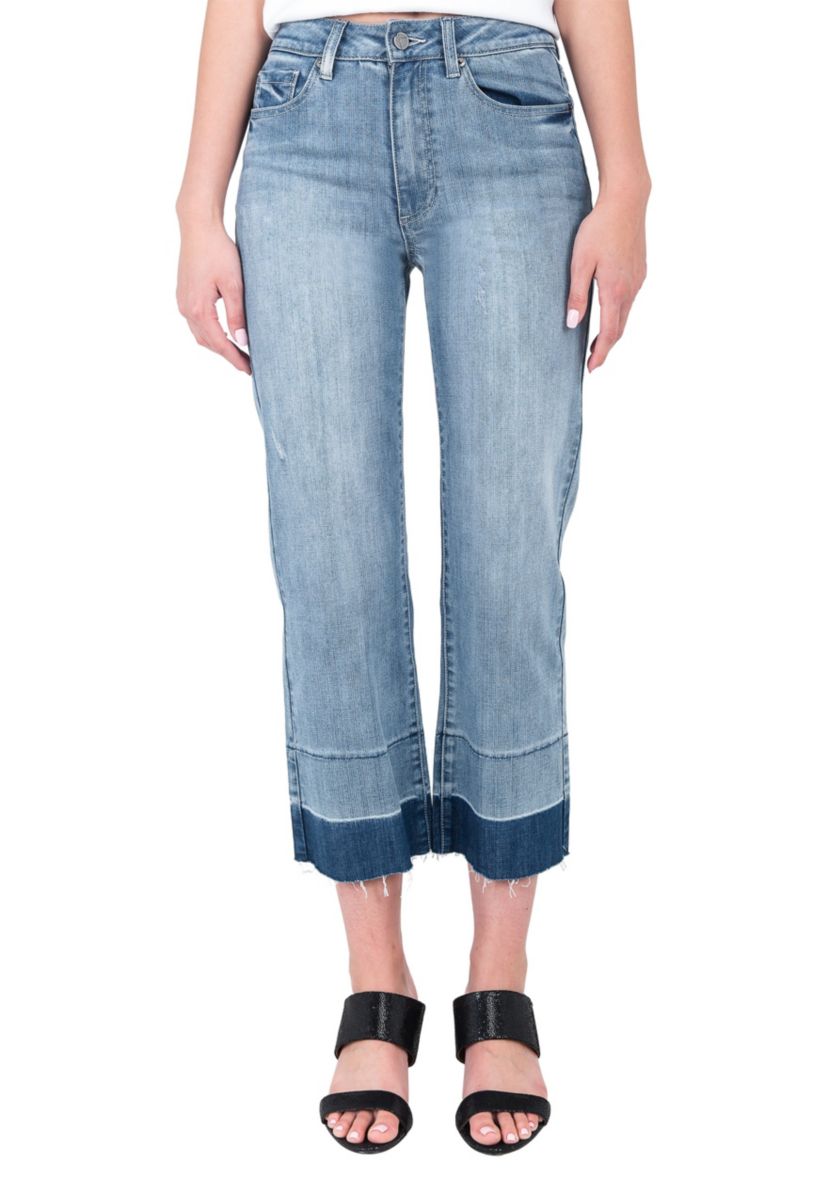 Frayed Cropped Jeans - Undone Raw Hem