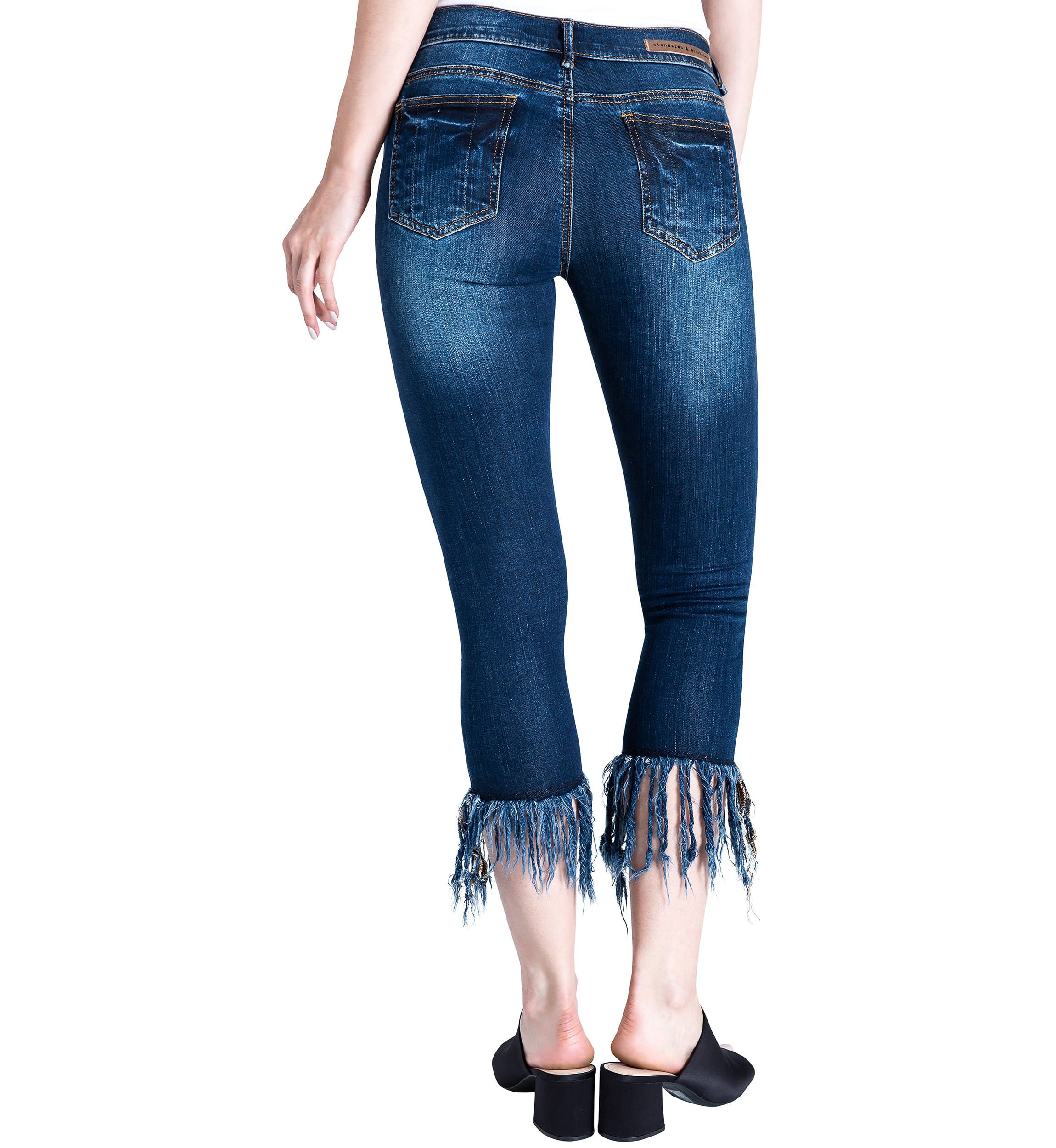Cropped Ankle Jeans Undone Raw Hem