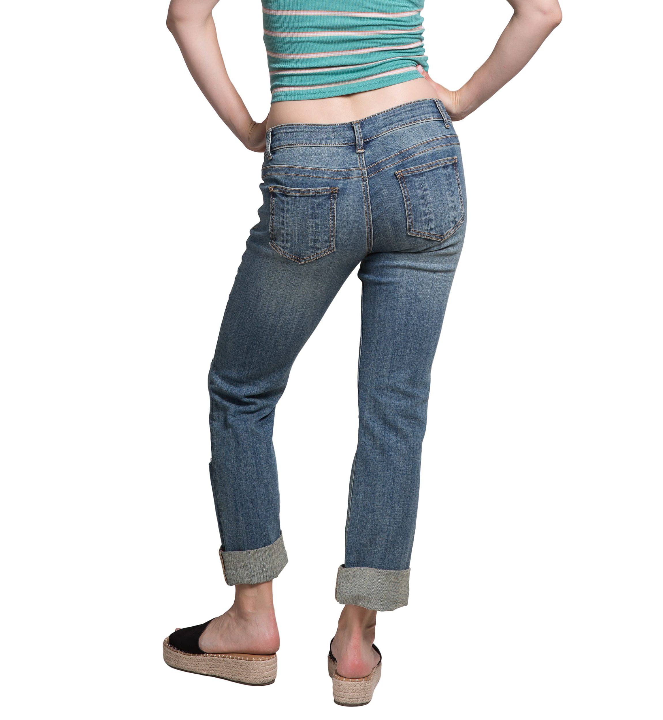 Slightly Roll Up Hem Boyfriend Jeans