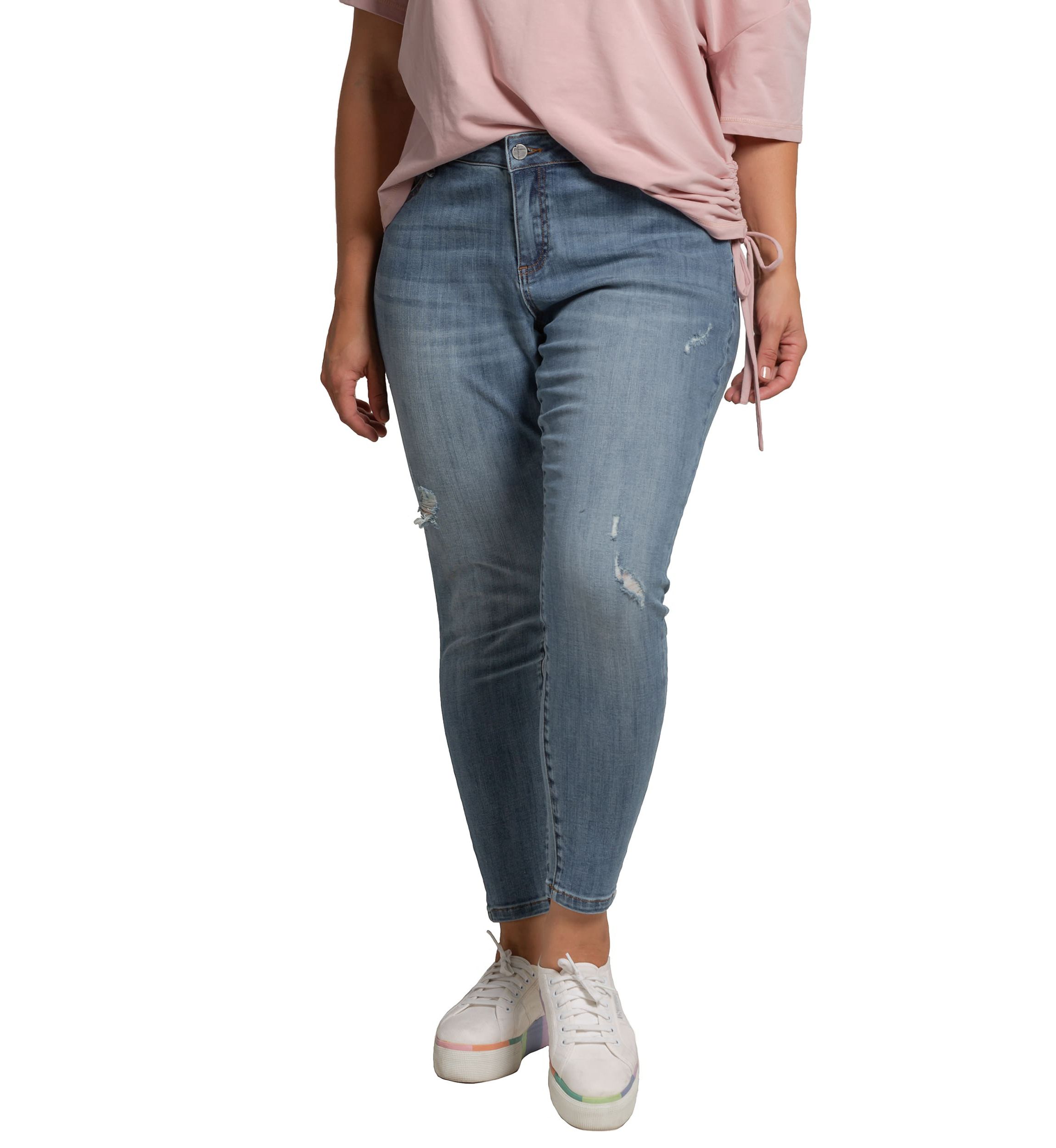 Plus Size Ripped Skinny Jeans