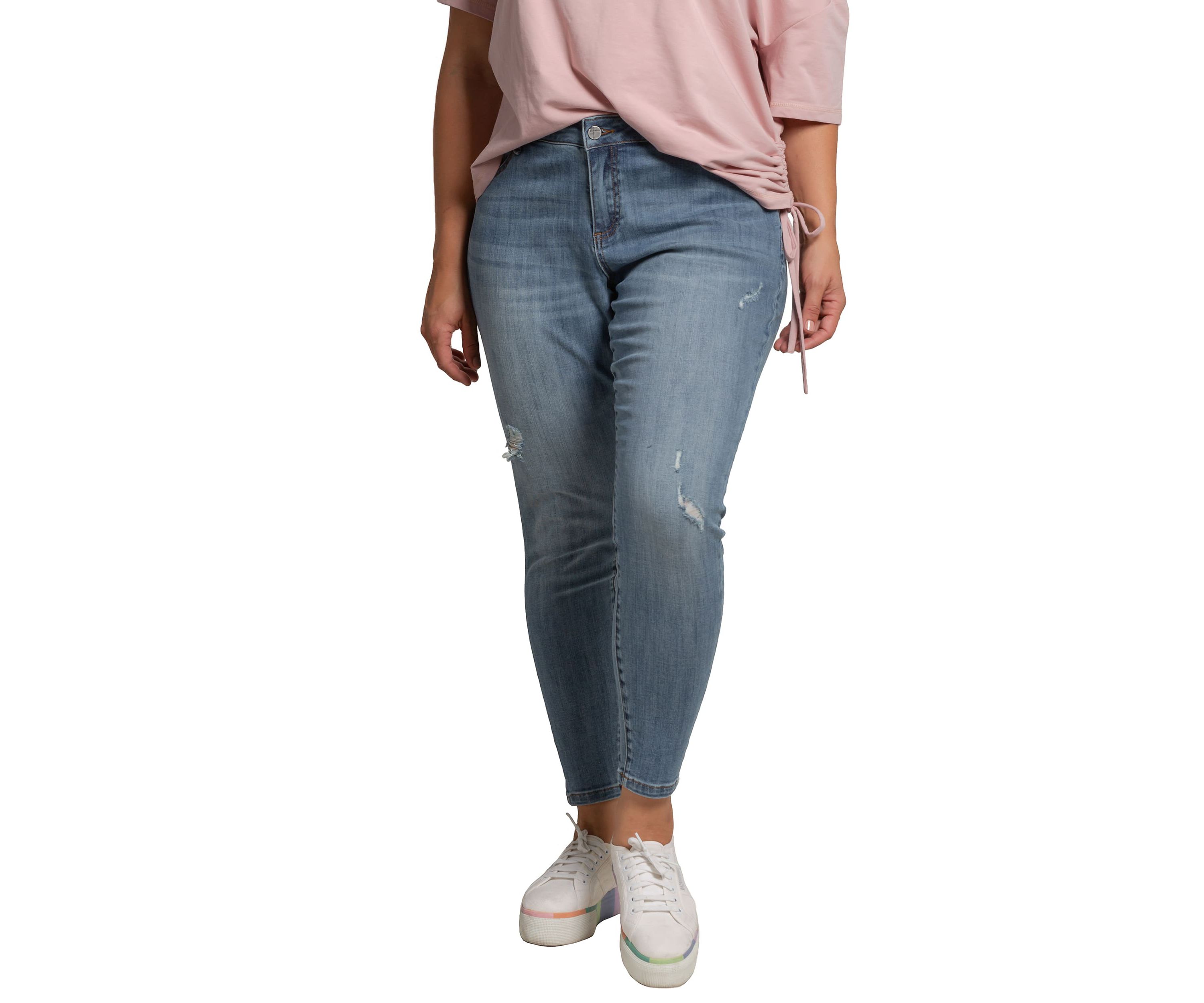 Plus Size Ripped Skinny Jeans