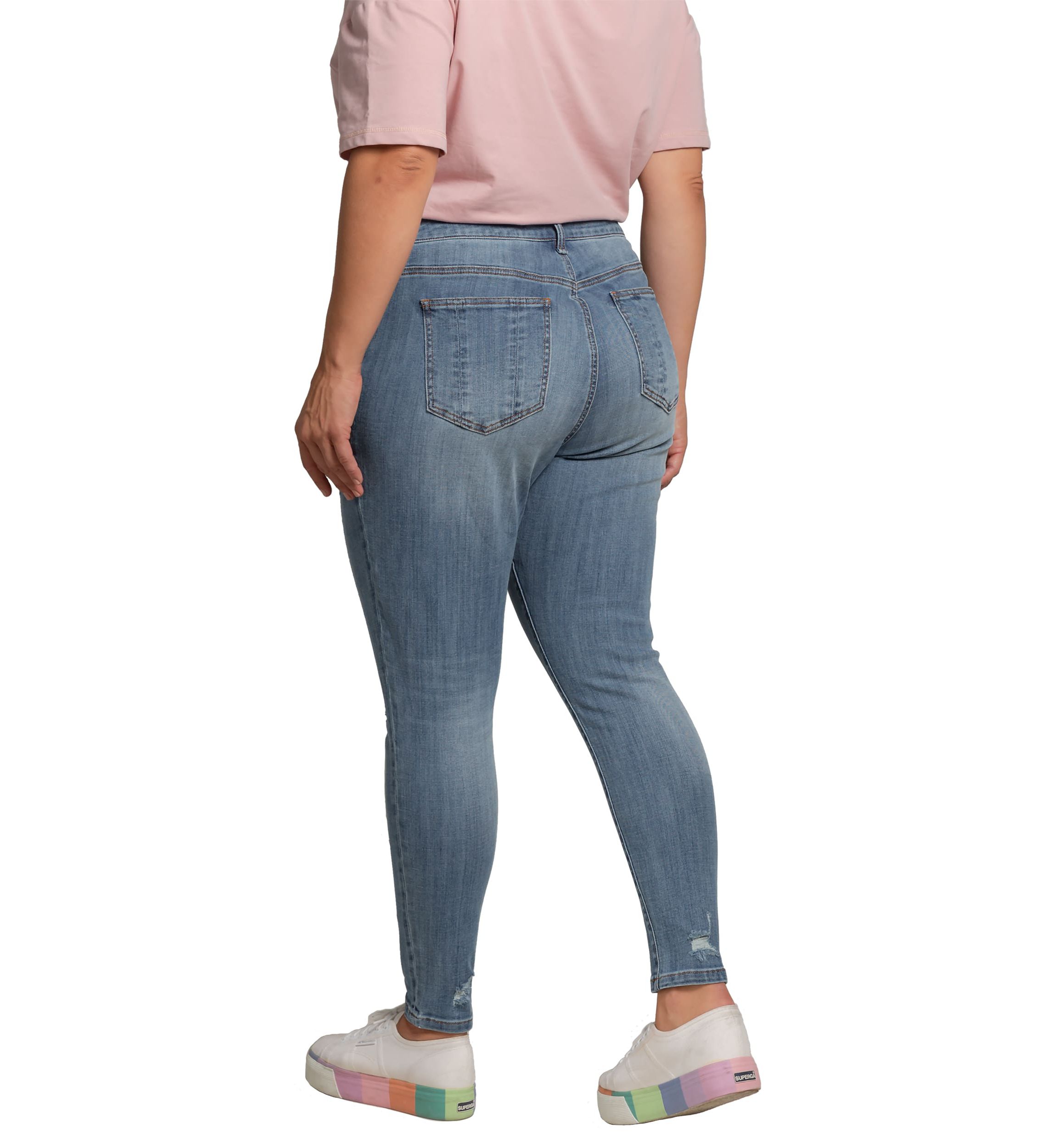 Plus Size Ripped Skinny Jeans