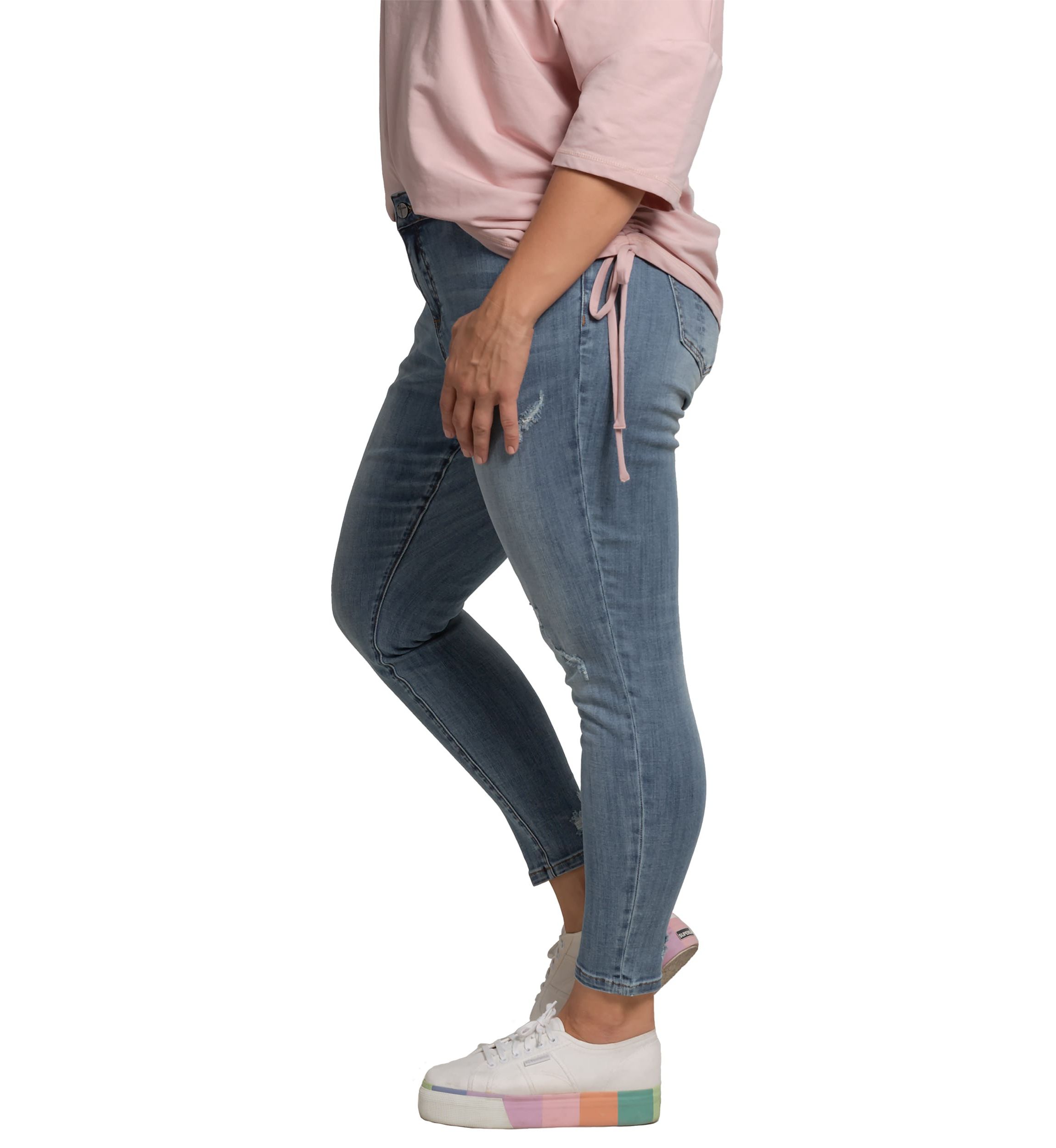 Plus Size Ripped Skinny Jeans