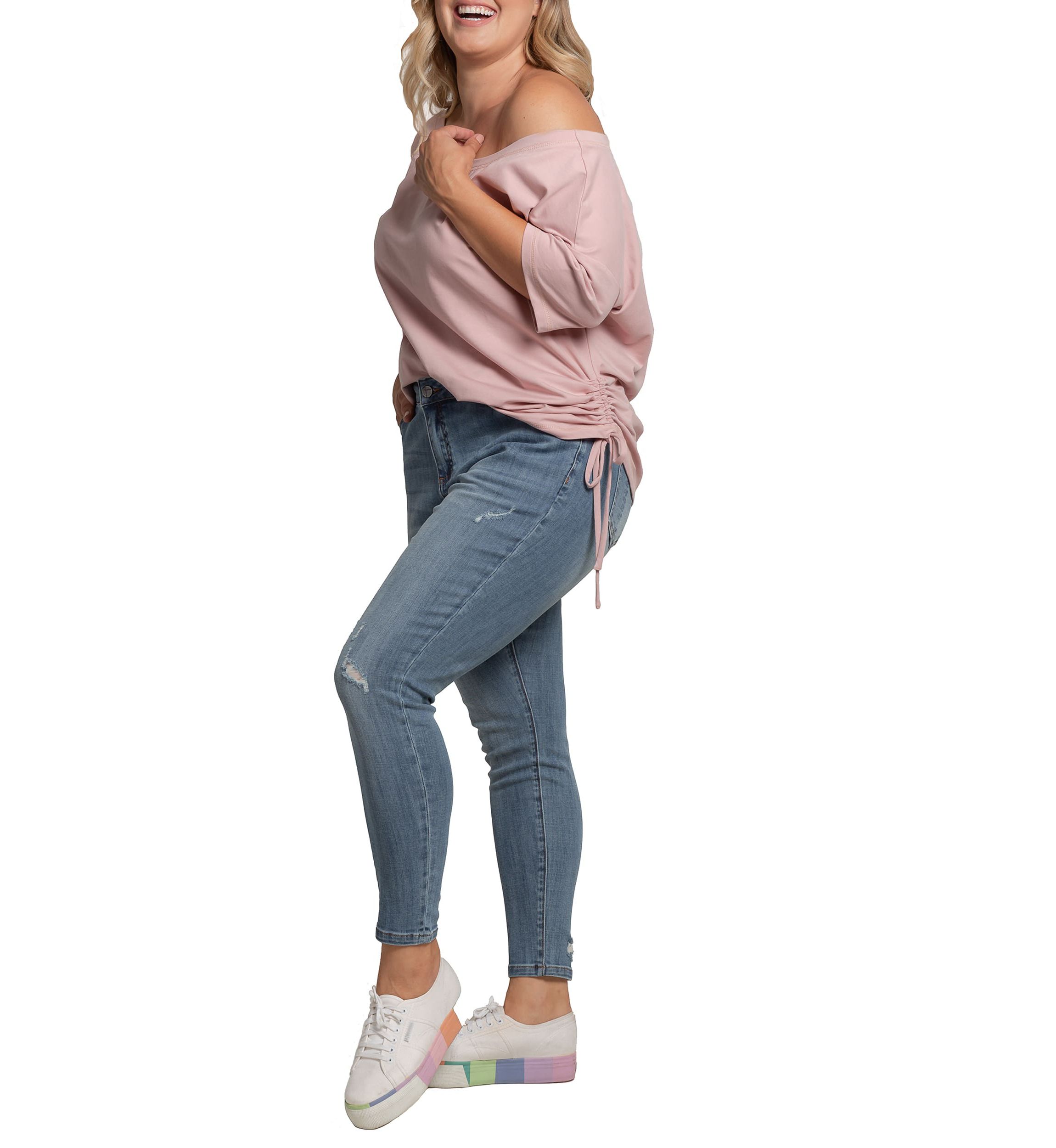 Plus Size Ripped Skinny Jeans