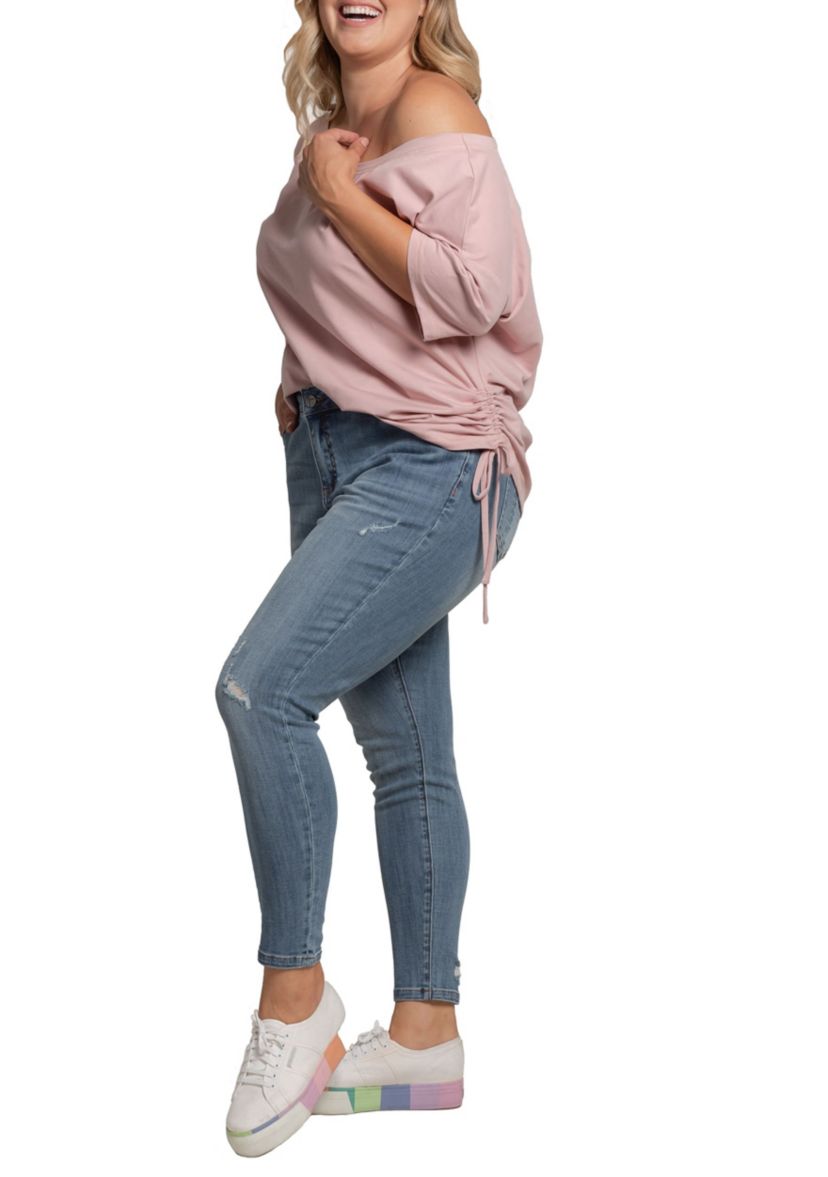 Plus Size Ripped Skinny Jeans
