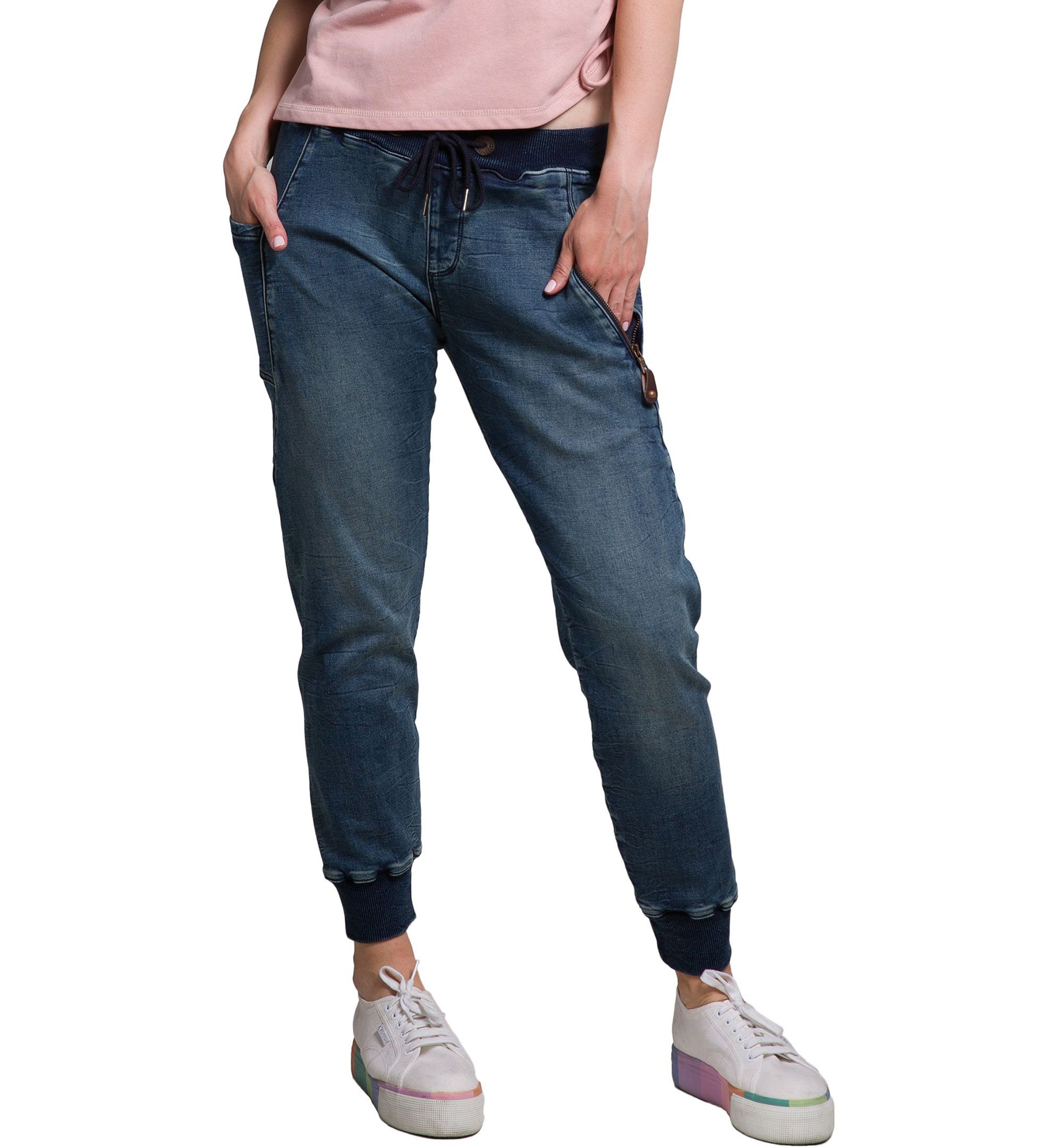 Women Knit Skinny Utility Pocket Jogger Pant
