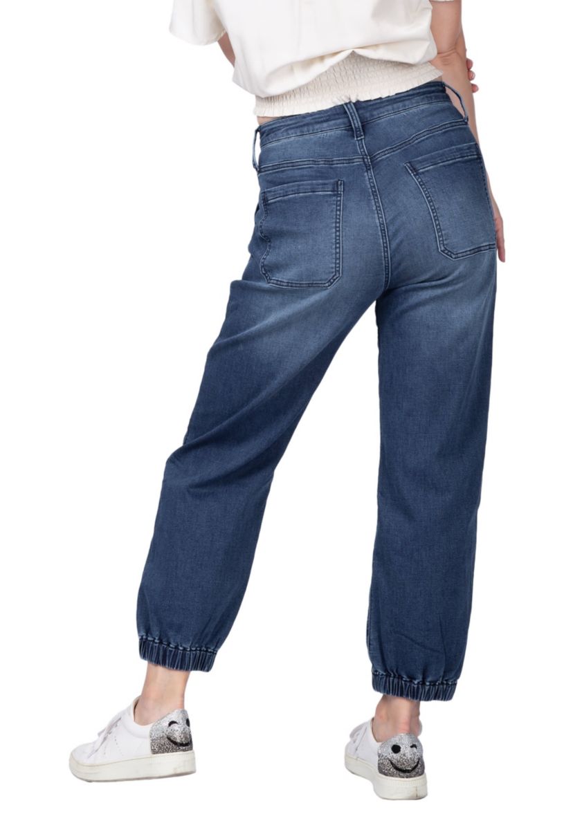 5 Pocket Cropped Leg Jogger Jeans