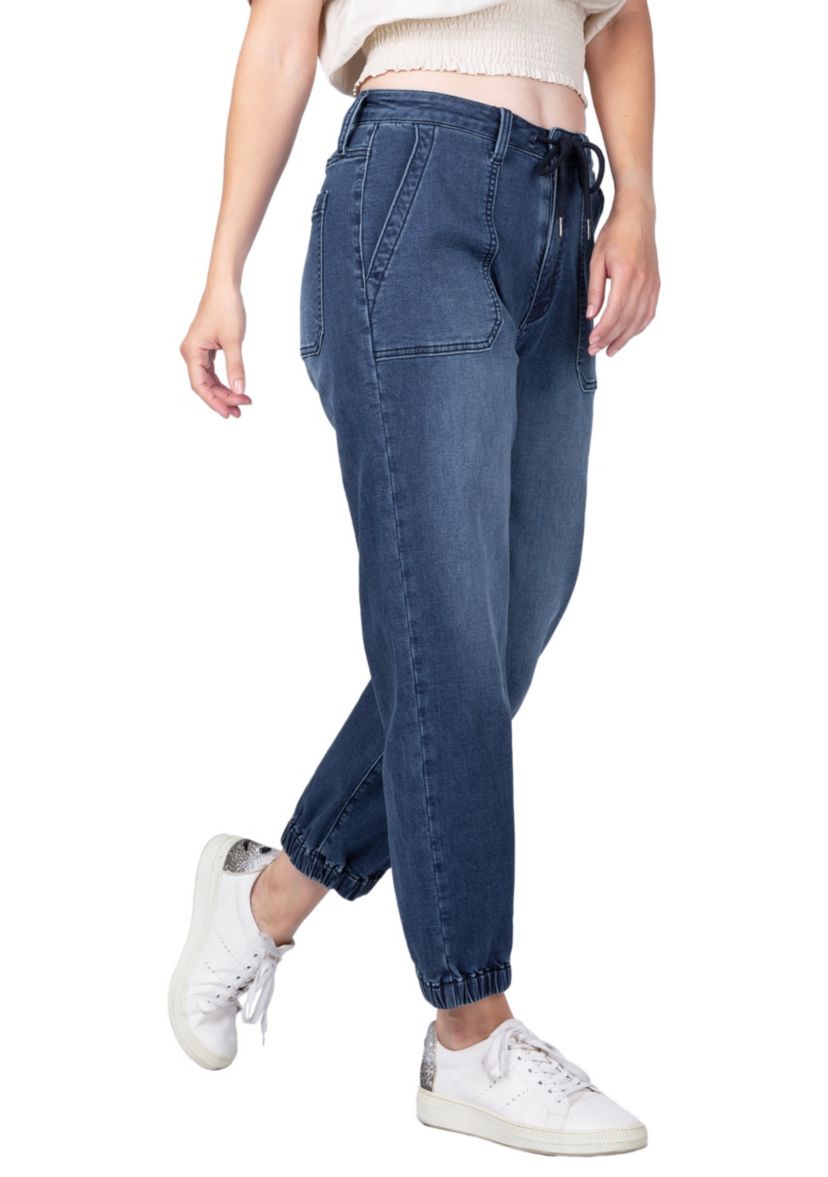 5 Pocket Cropped Leg Jogger Jeans