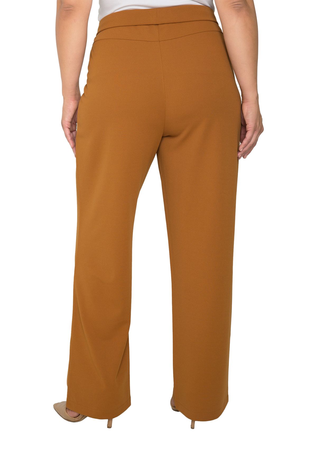 Plus Size Mona High Waist Stretch Crepe Pants
