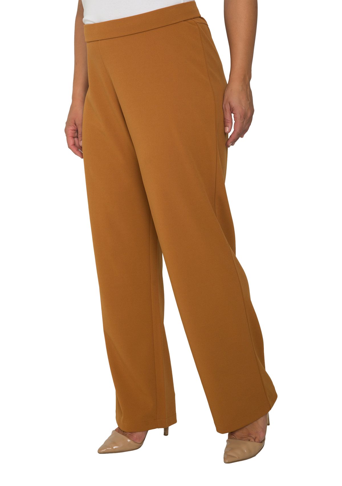 Plus Size Mona High Waist Stretch Crepe Pants