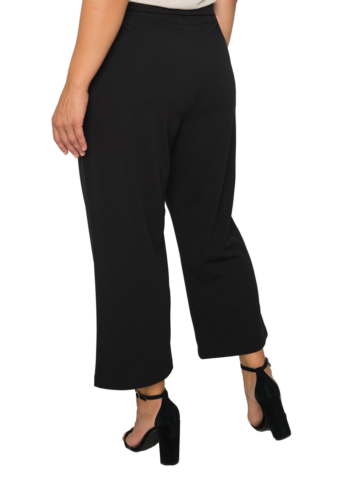 Plus Size Mona High Waist Stretch Crepe Pants 