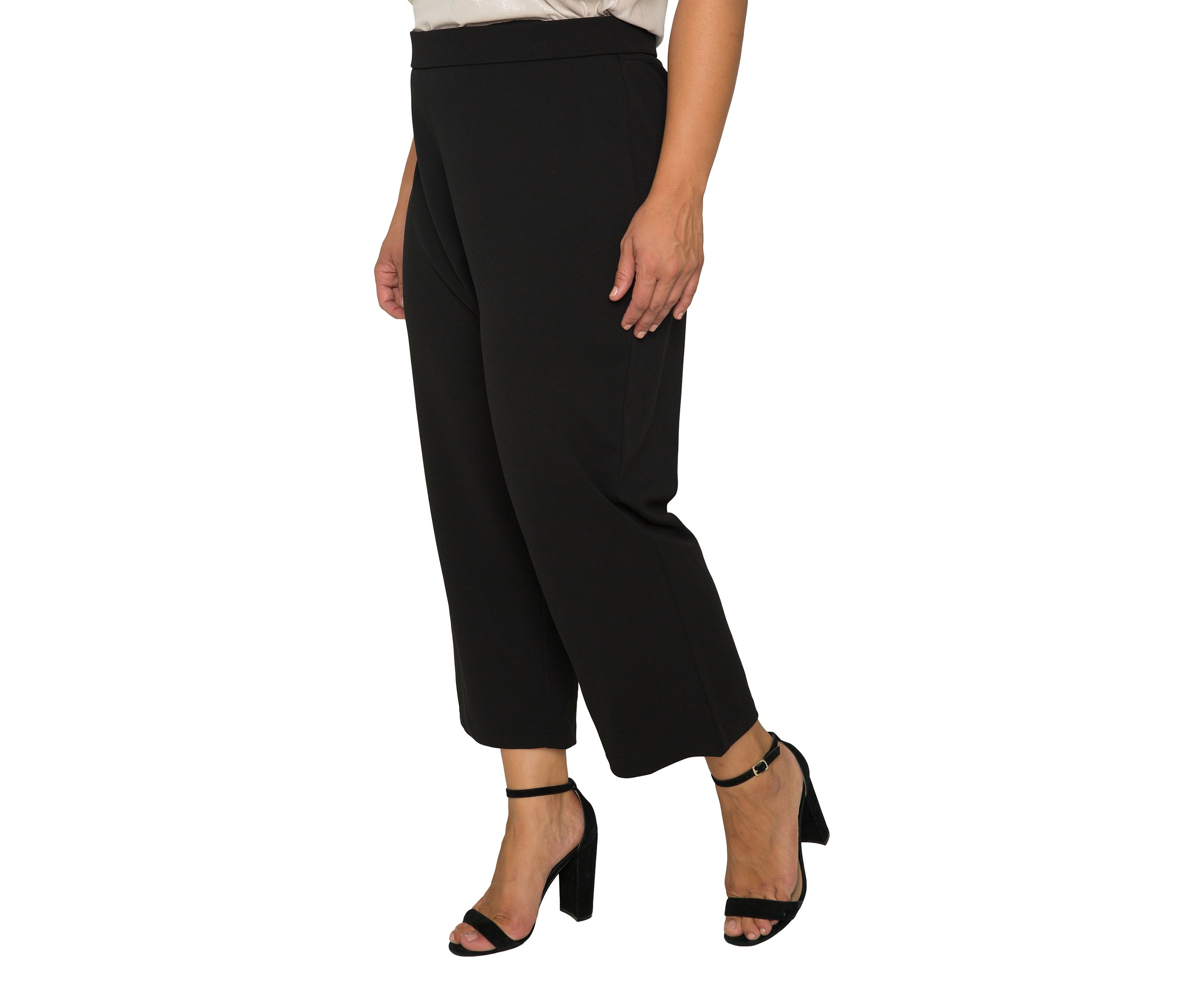 Plus Size Mona High Waist Stretch Crepe Pants 