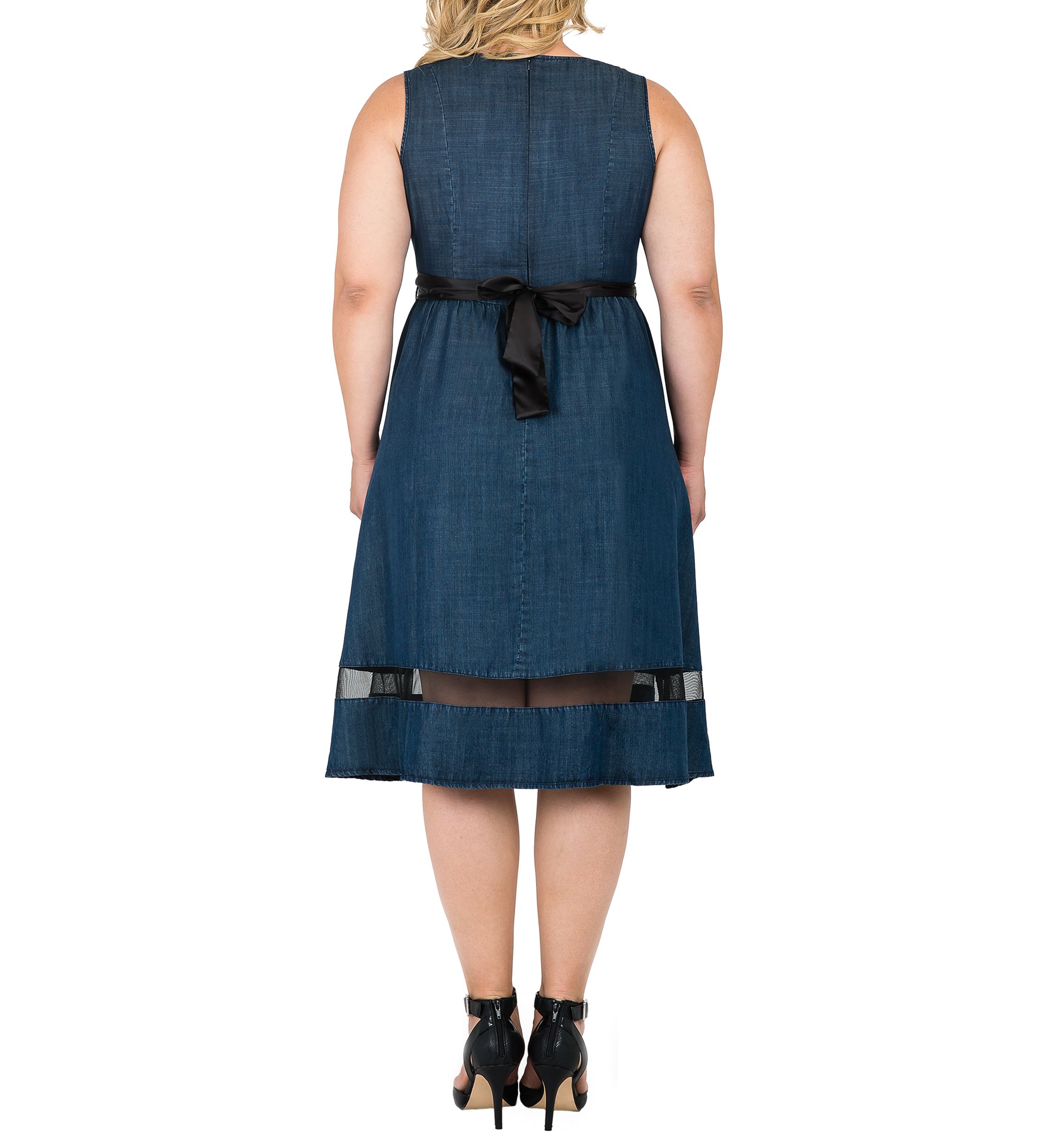 Plus Size Julia V Neck A-Line Dress