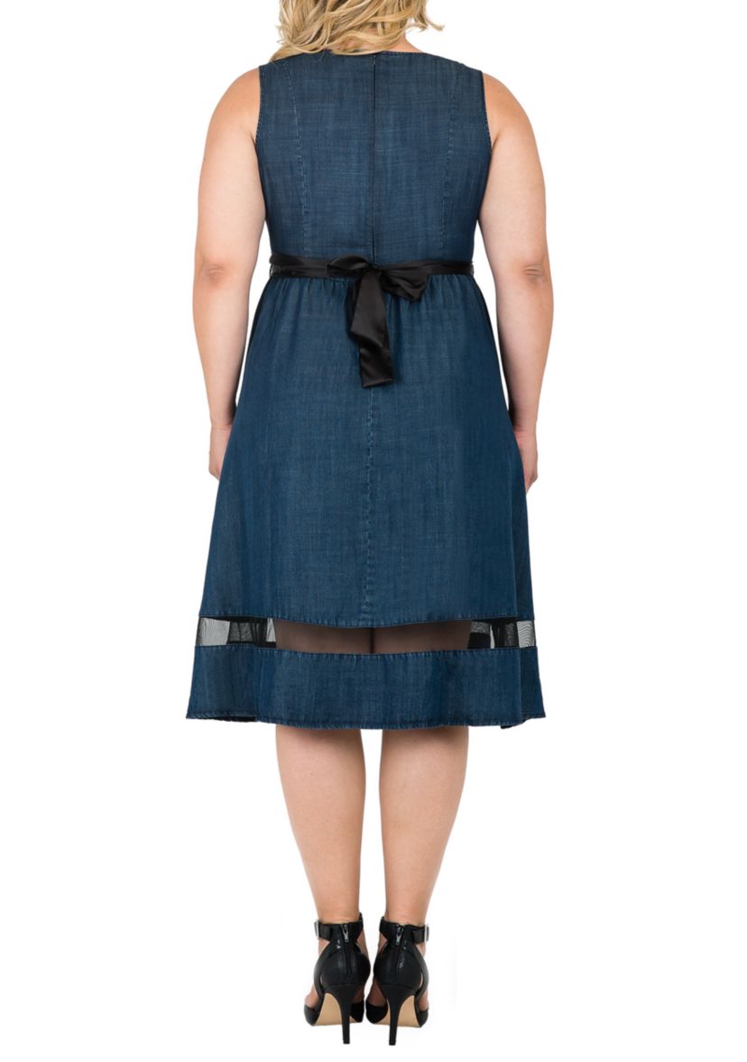 Plus Size Julia V Neck A-Line Dress