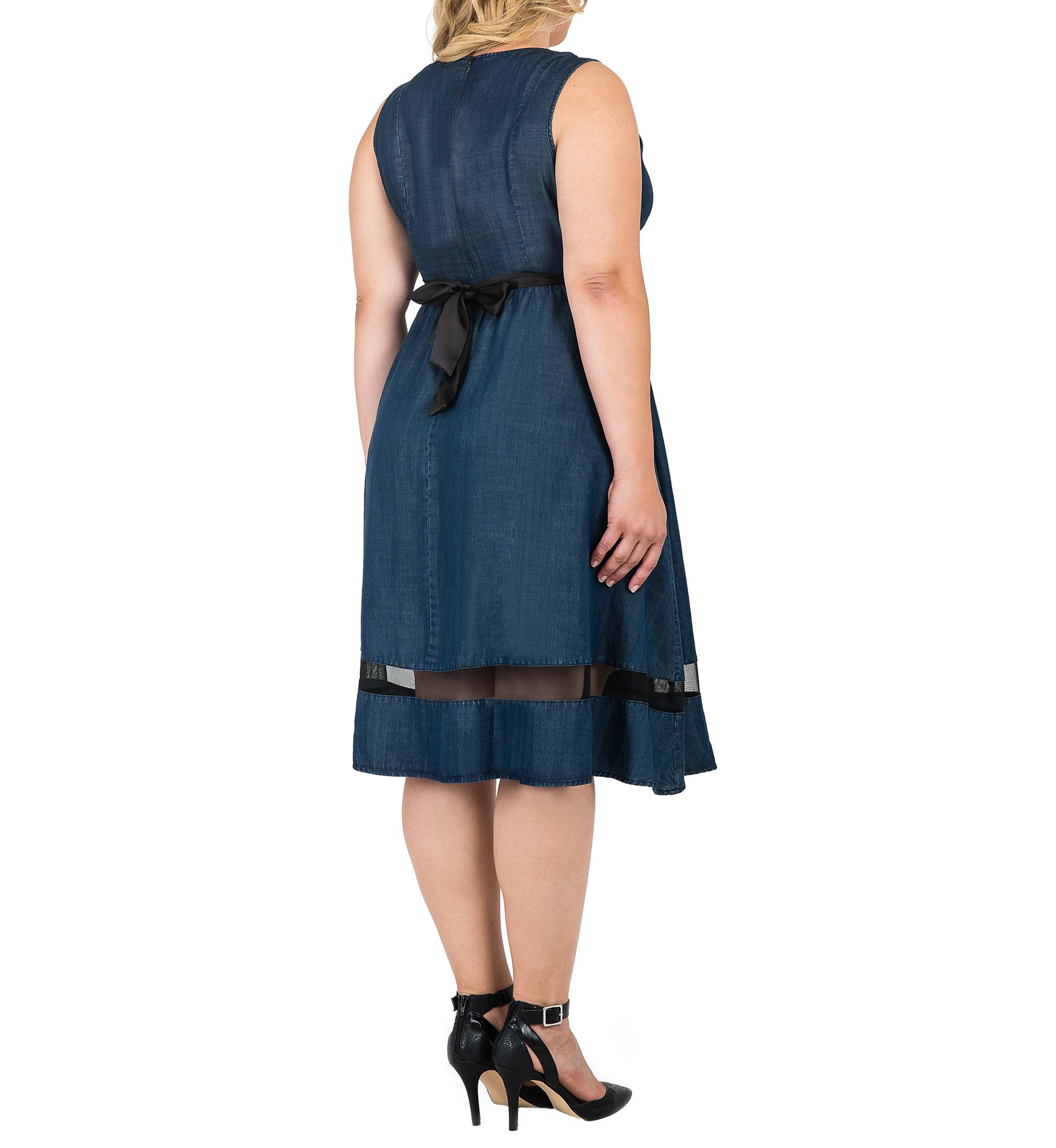 Plus Size Julia V Neck A-Line Dress