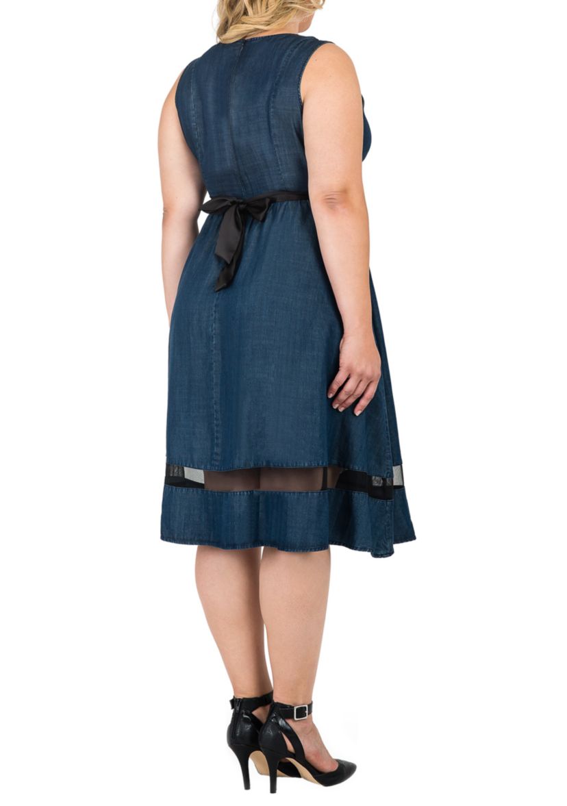 Plus Size Julia V Neck A-Line Dress