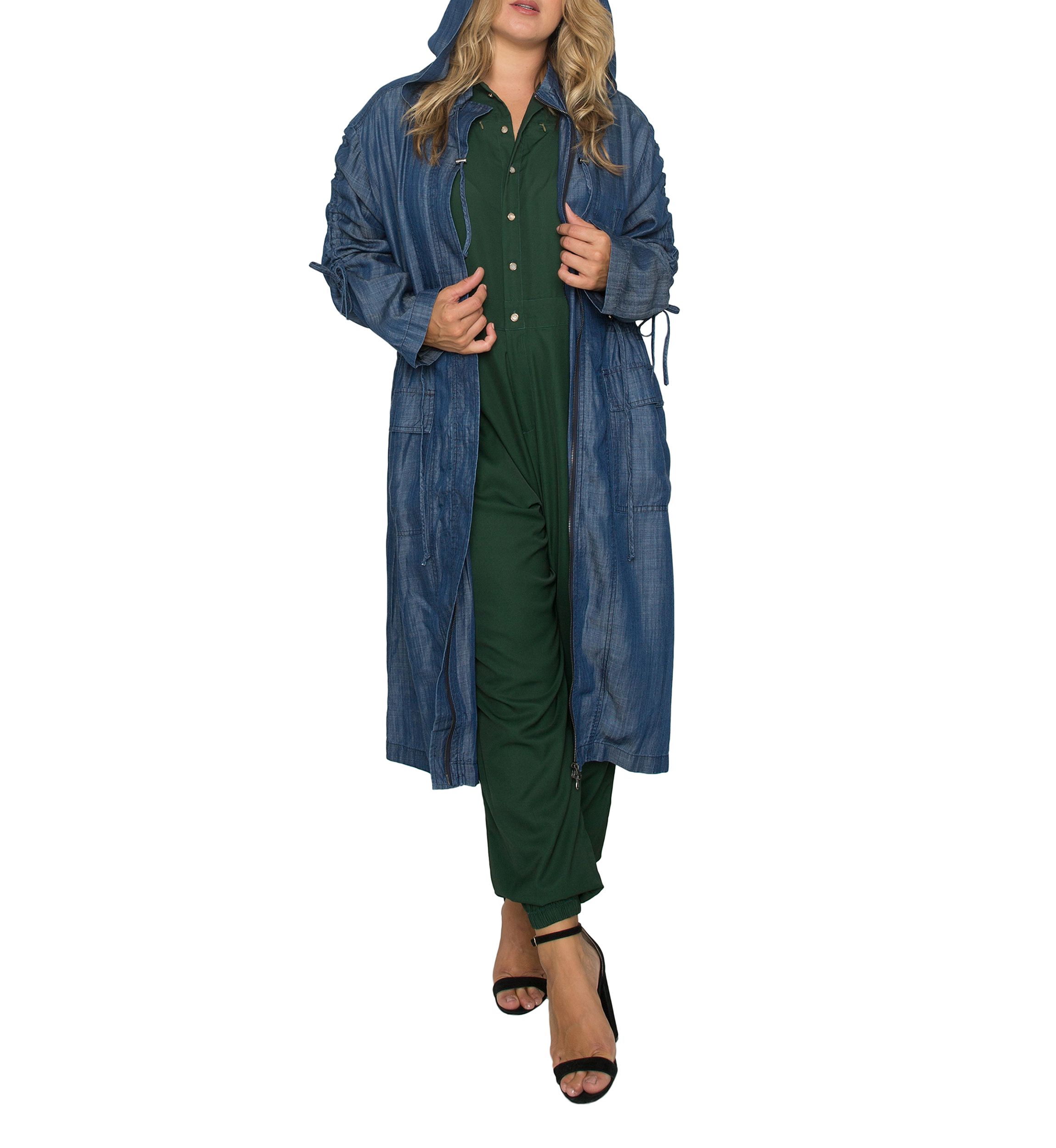 Plus Size Pippa Hooded Utility Anorak Jacket