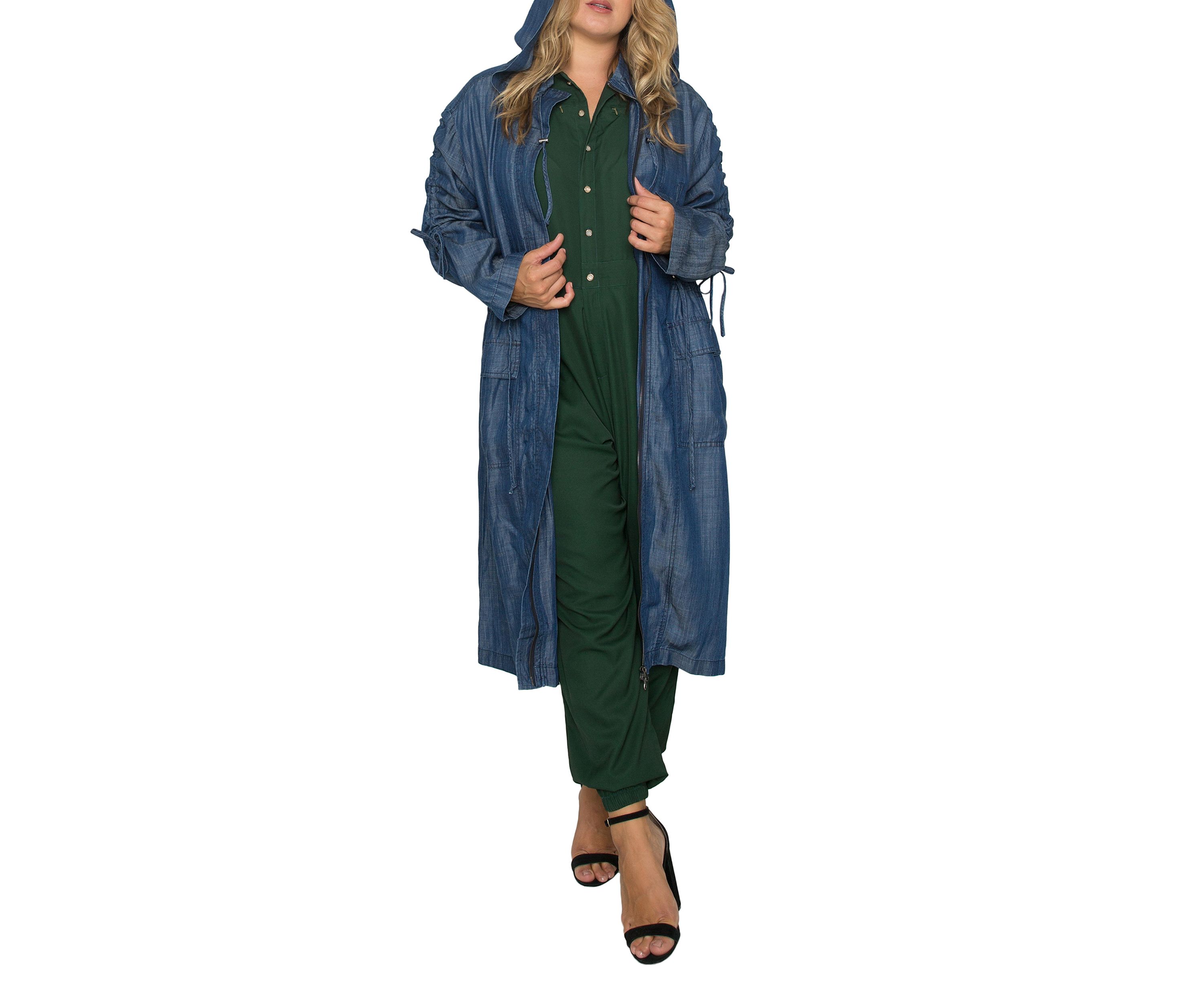 Plus Size Pippa Hooded Utility Anorak Jacket