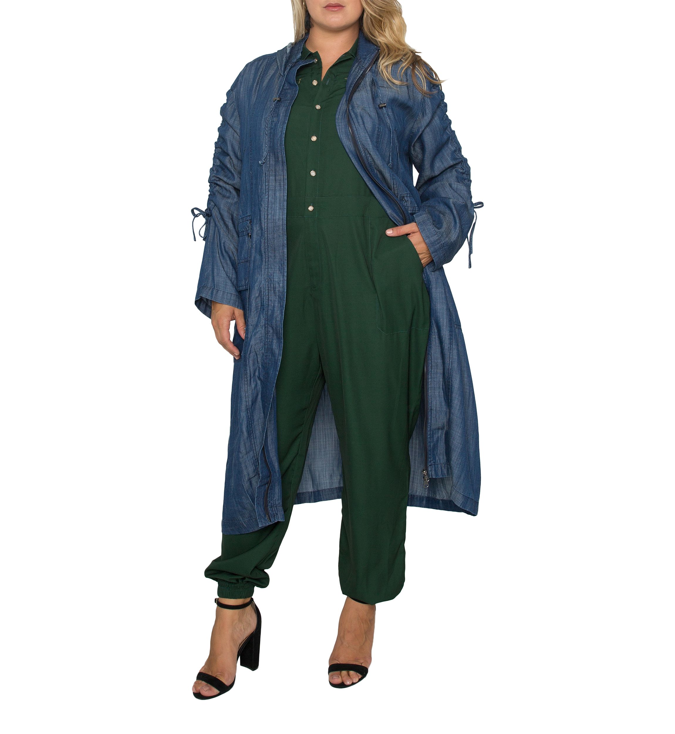 Plus Size Pippa Hooded Utility Anorak Jacket