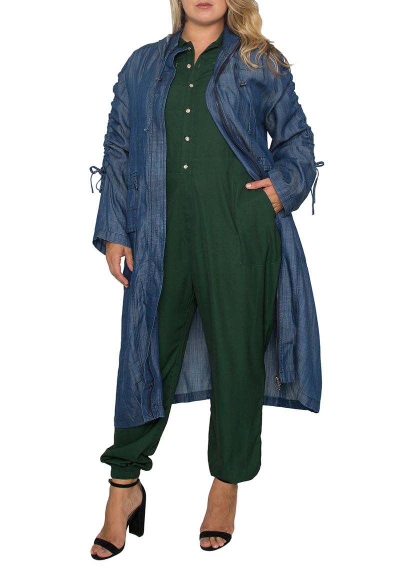 Plus Size Pippa Hooded Utility Anorak Jacket